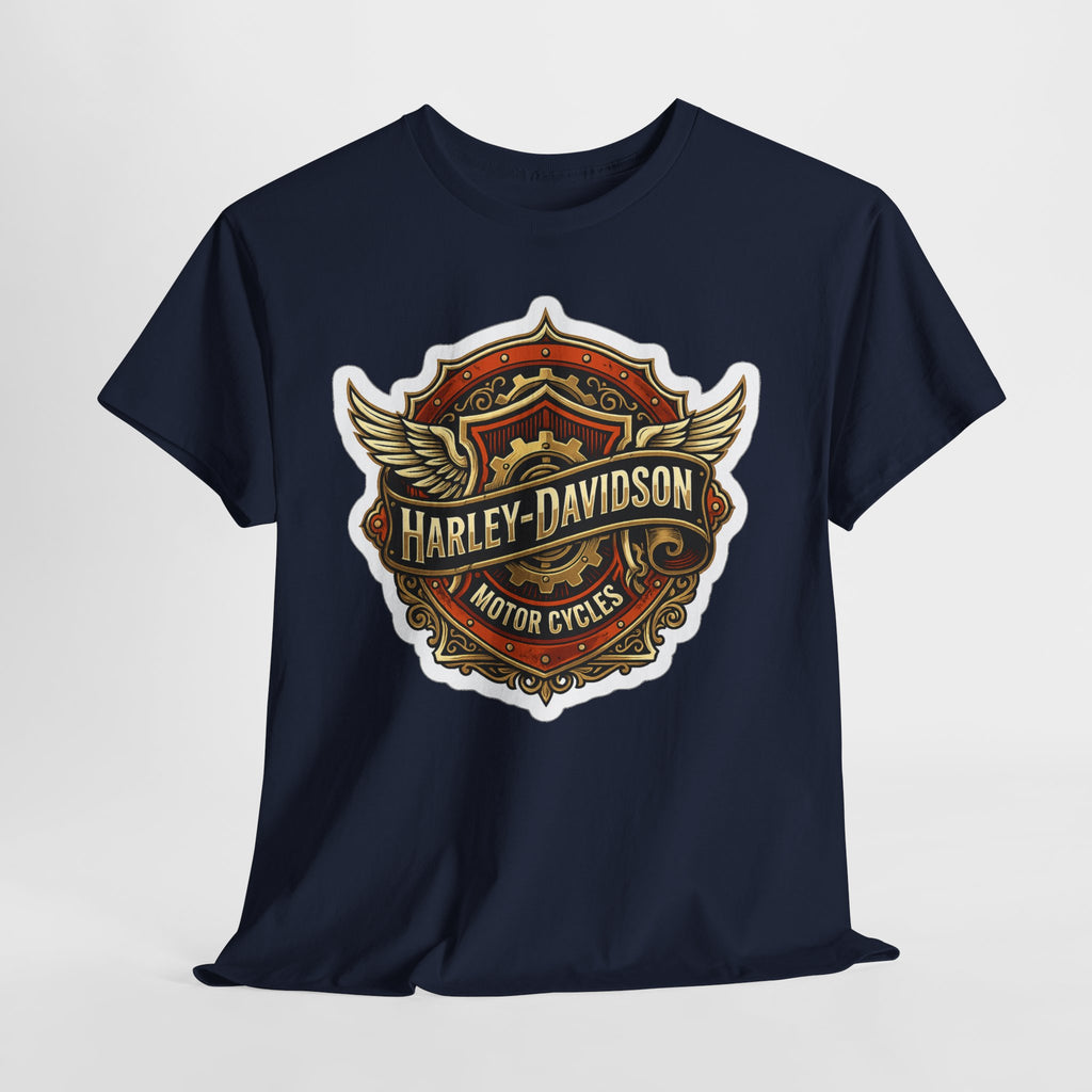 Harley-Davidson Flame Skull Inspired Cotton T-Shirt