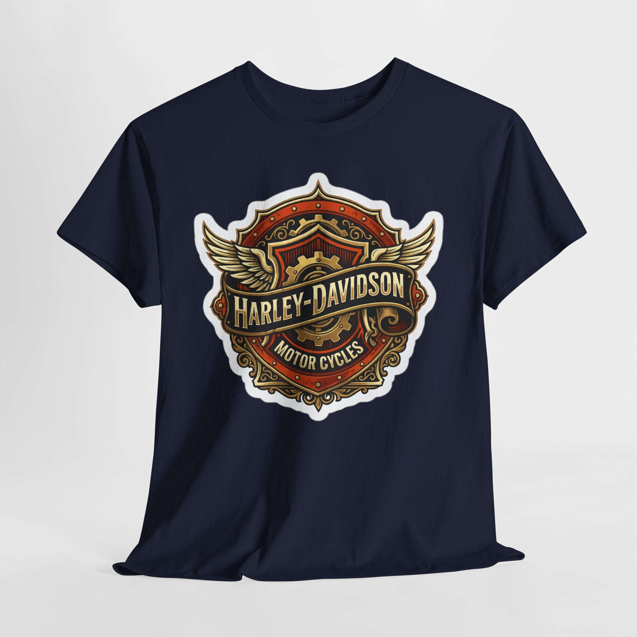 Harley-Davidson Flame Skull Inspired Cotton T-Shirt