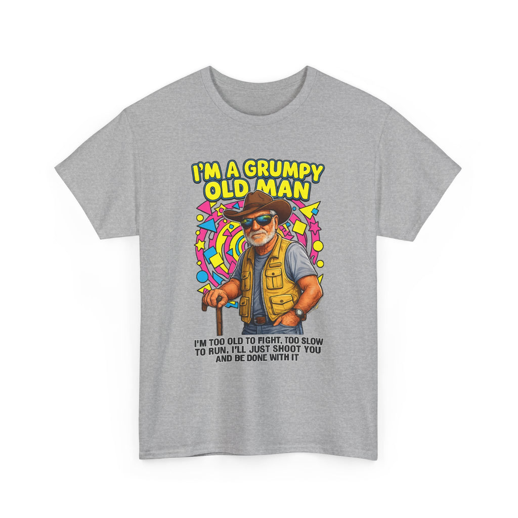 I'm A Grumpy Old Man T-Shirt – Funny Senior Fishing Graphic Tee