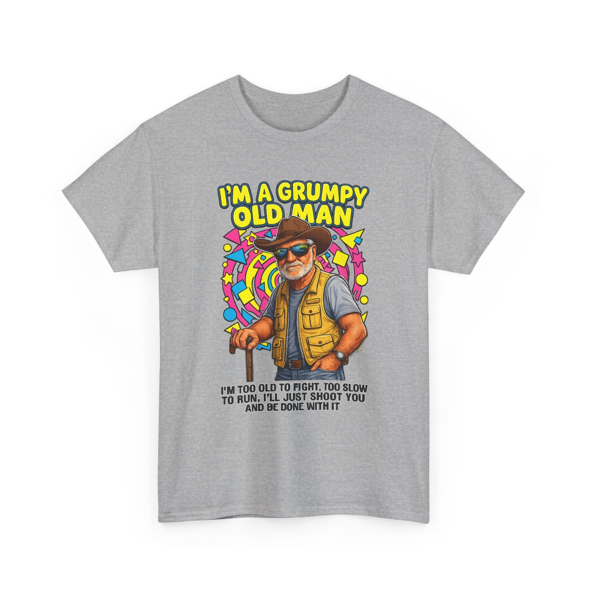 I'm A Grumpy Old Man T-Shirt – Funny Senior Fishing Graphic Tee