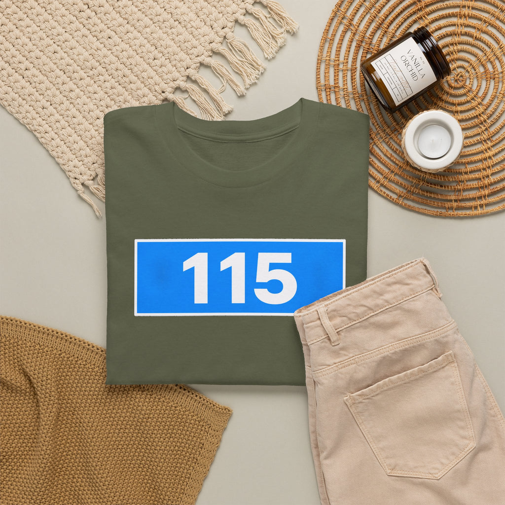 Manchester City 115 Inspired Minimalist Graphic Cotton T-Shirt