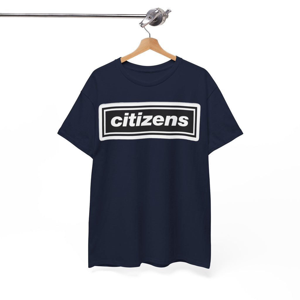 Citizens Manchester City Logo T-Shirt — Minimal Retro Box-Logo Tee