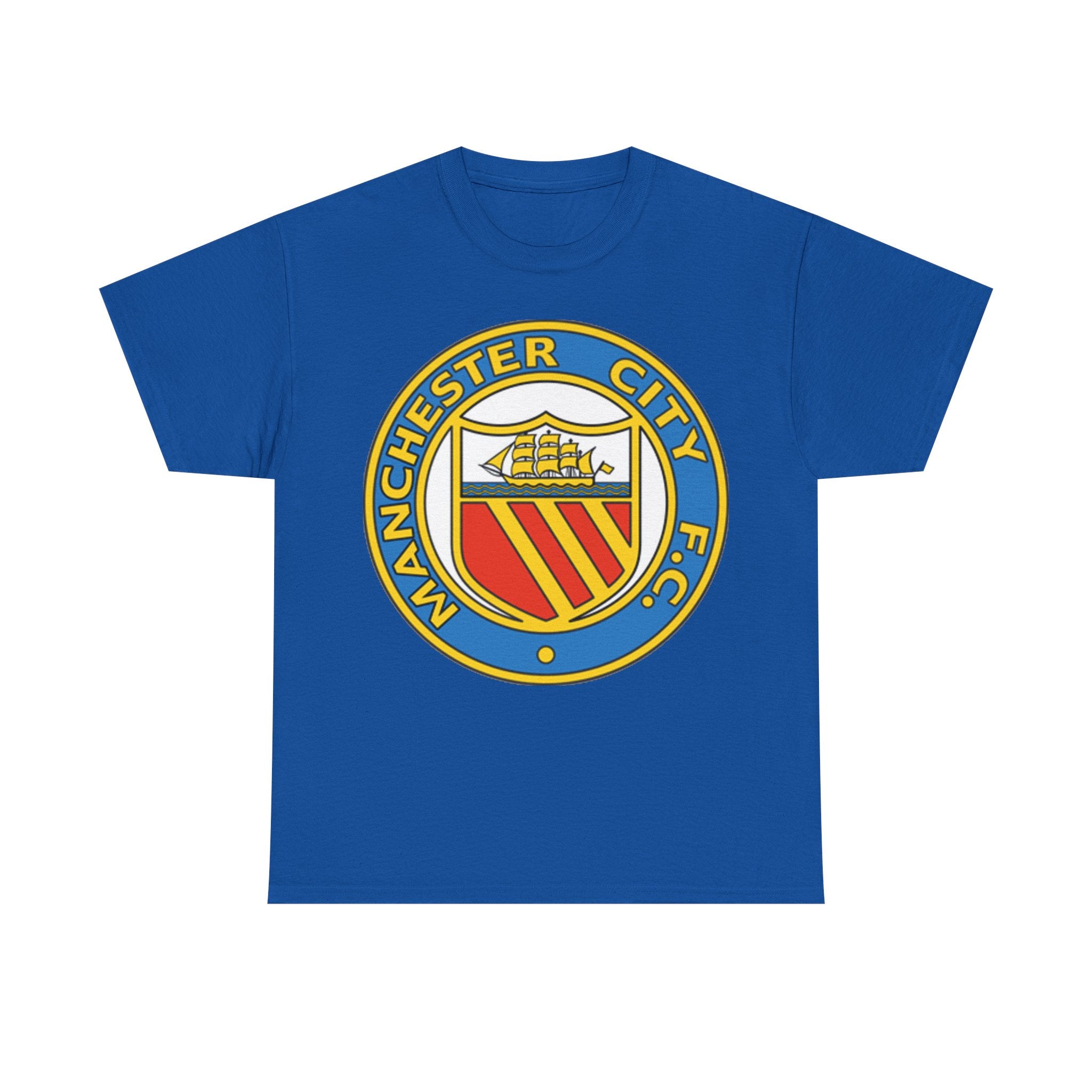 Manchester City Football Club Retro Crest T-Shirt - Retro Soccer Fan Tee