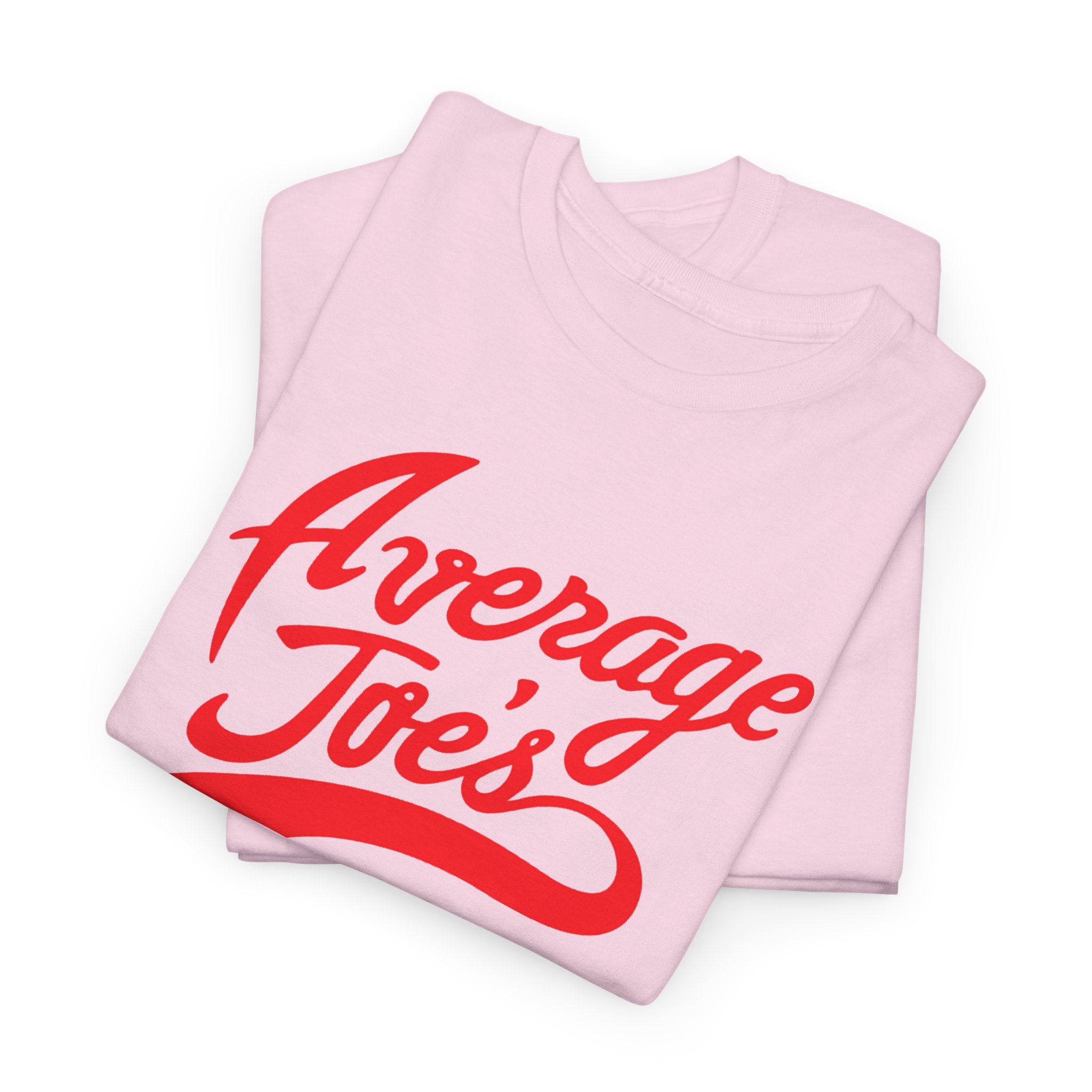 Average Joe's Graphic Tee — Retro Script White T-Shirt