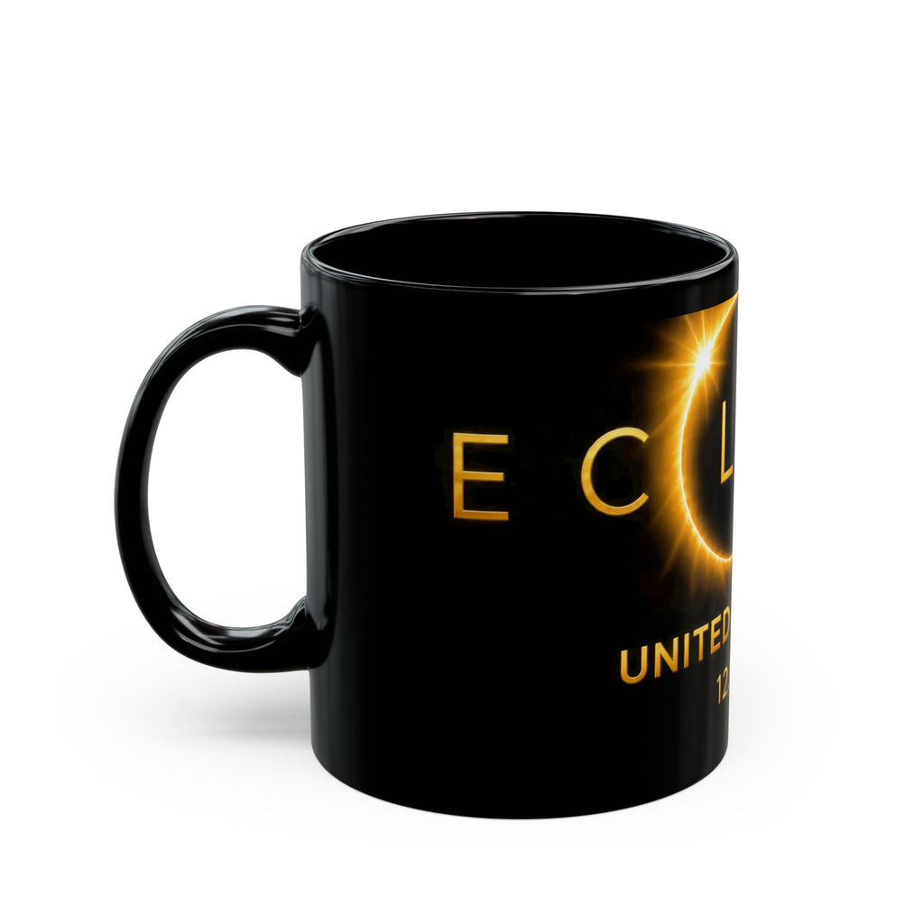 Eclipse 2026 Souvenir Mug — United Kingdom 12.08.26 Black Ceramic
