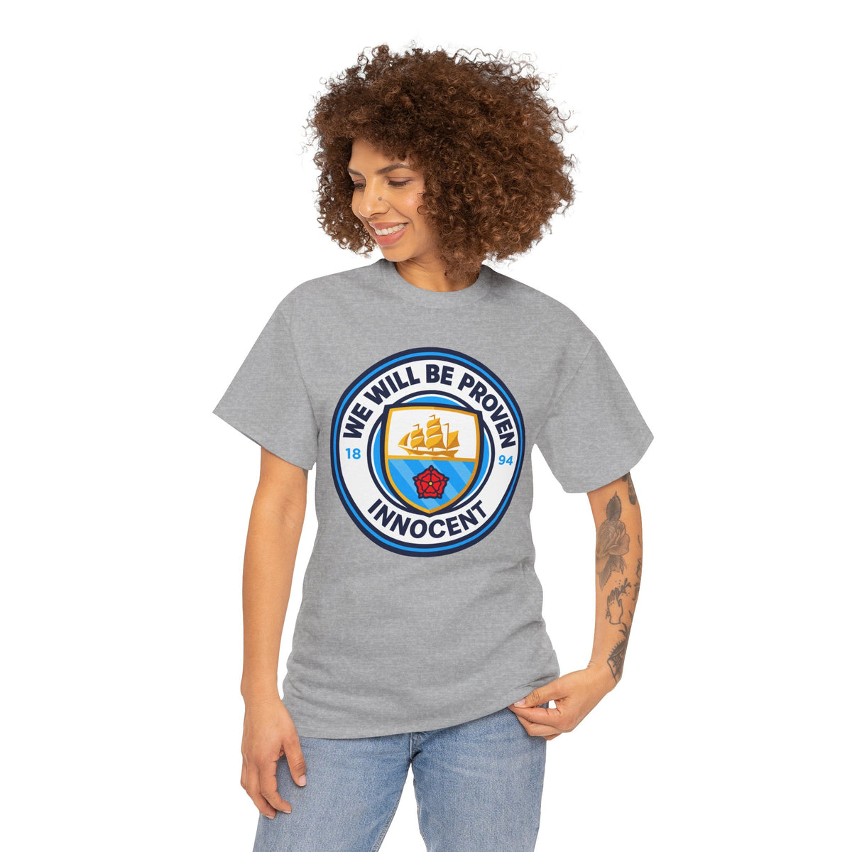 “We Will Be Proven Innocent” Justice Manchester City Cotton T-Shirt