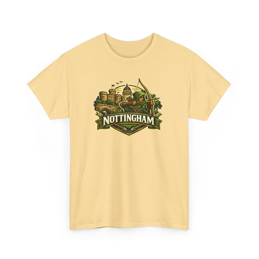 Nottingham Vintage Crest T-Shirt — Robin Hood Castle Travel Tee