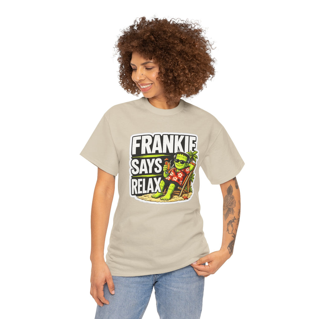 Frankie Says Relax Funny Graphic Cotton T-Shirt