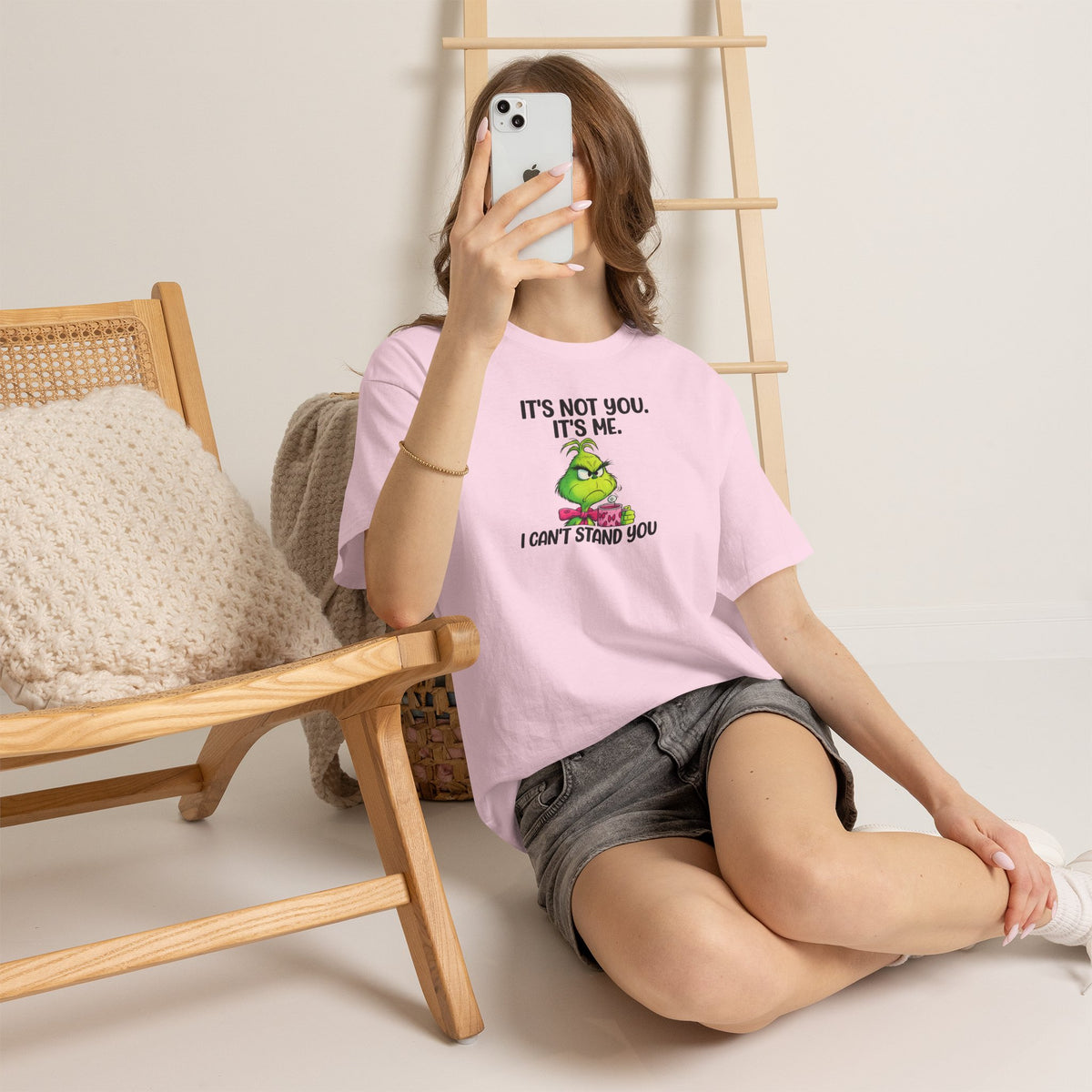 Grumpy Grinch Tee – "It's Not You. It's Me. I Can't Stand You" Christmas Shirt