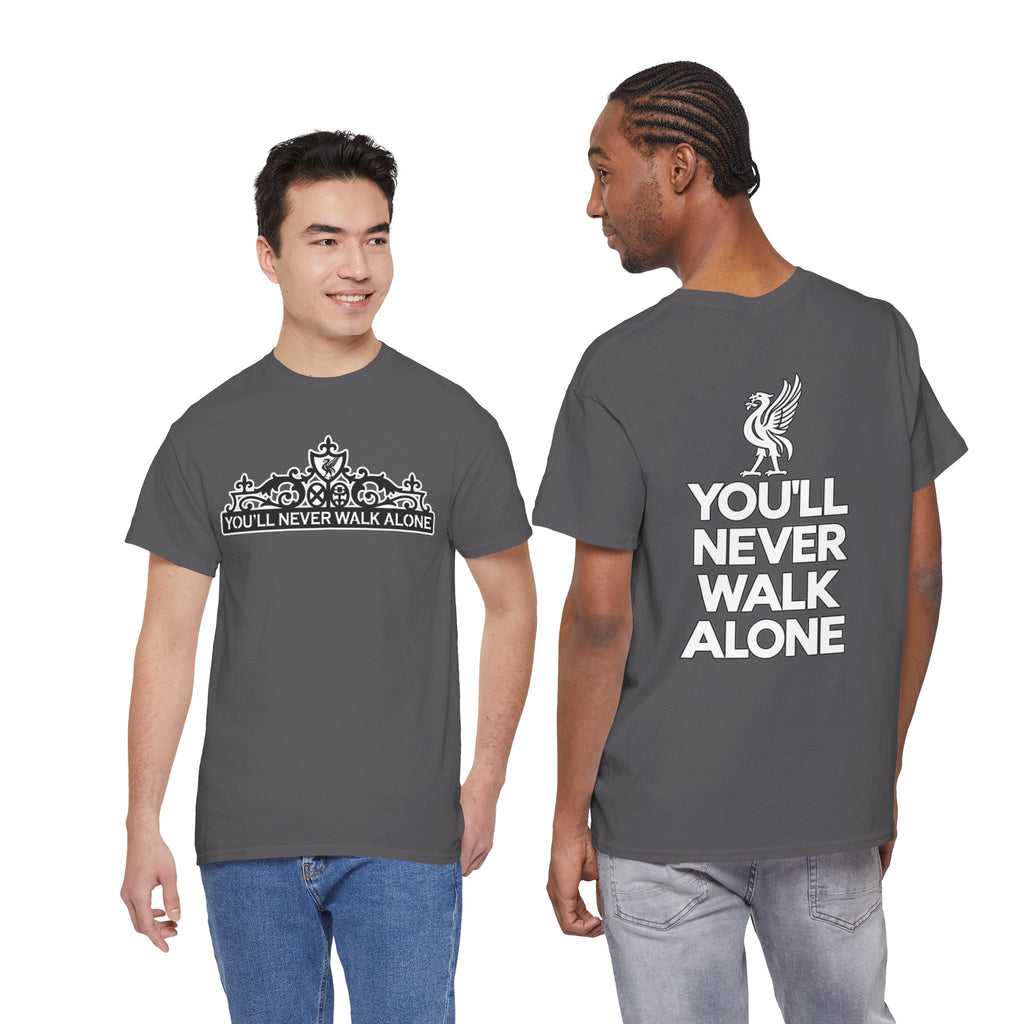 You'll Never Walk Alone T‑Shirt — Liverpool FC Crest Cotton Tee