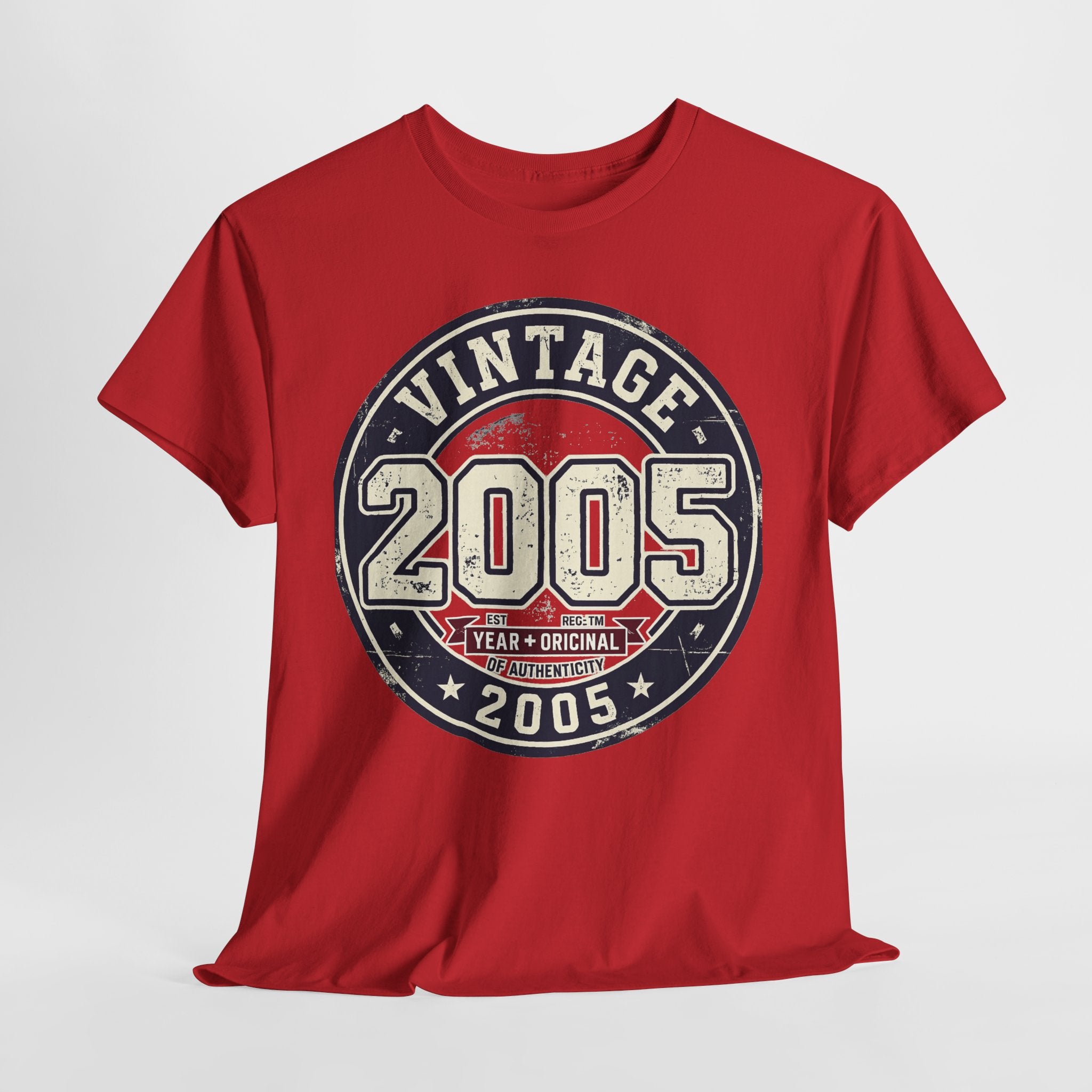 Vintage 2005 T-Shirt — Retro Birth Year Graphic Tee