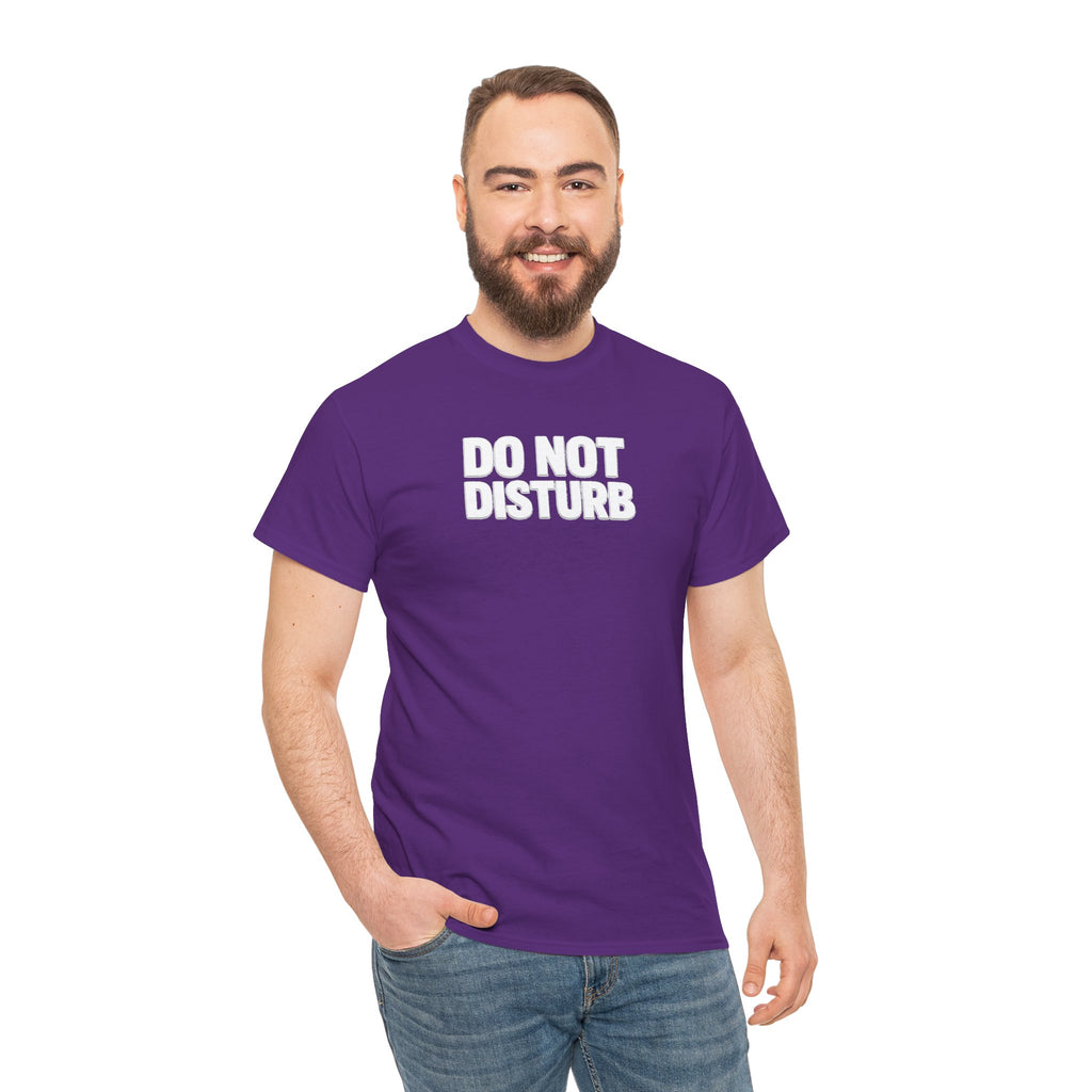 Do Not Disturb Tee — Black Graphic Statement T-Shirt