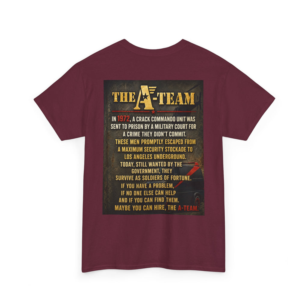 A-Team Graphic Tee — Retro TV Series Logo & Character Poster T-Shirt