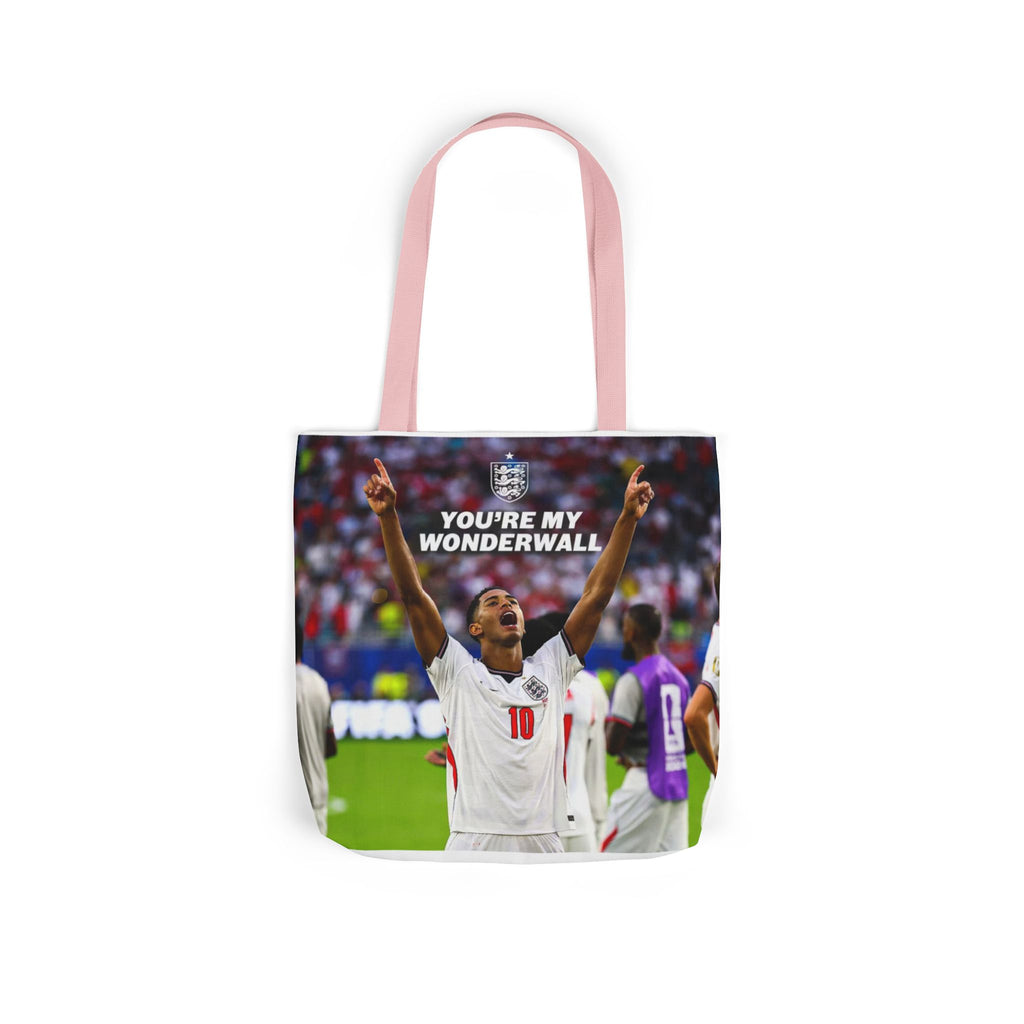 Jude Bellingham England Celebration Tote Bag – "You’re My Wonderwall" England Fan Canvas Tote
