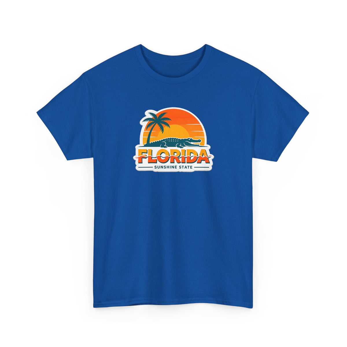 Florida Sunshine State T-Shirt — Retro Palm Sunset Graphic Tee