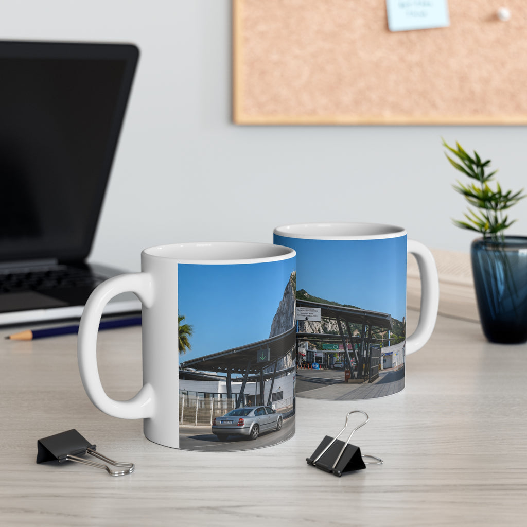 Gibraltar Rock Scenic Ceramic Mug – 11oz/15oz Travel Landmark Coffee Cup