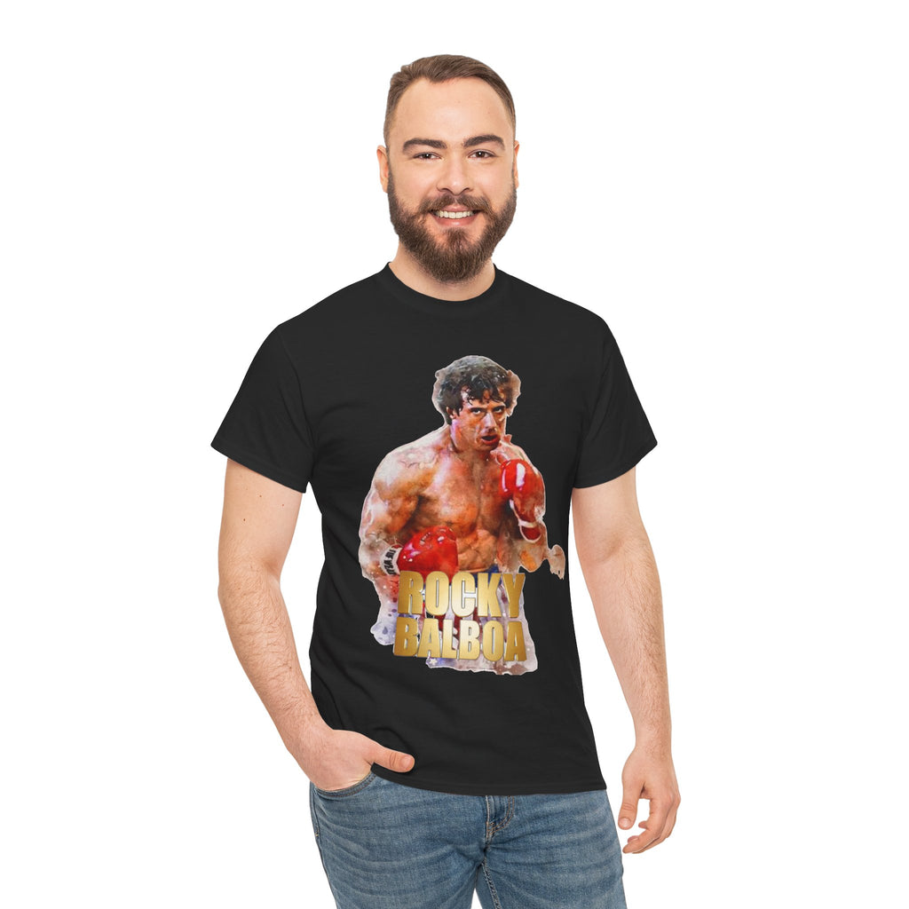 Boxing Rocky Balboa Graphic Tee – Retro Fighter Movie Shirt