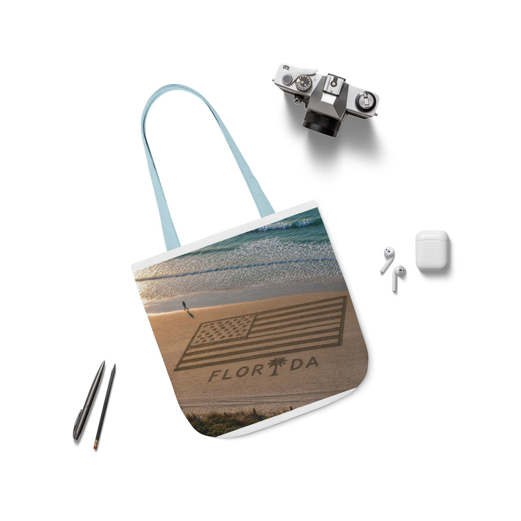 Florida Canvas Tote Bag, 5-Color Straps