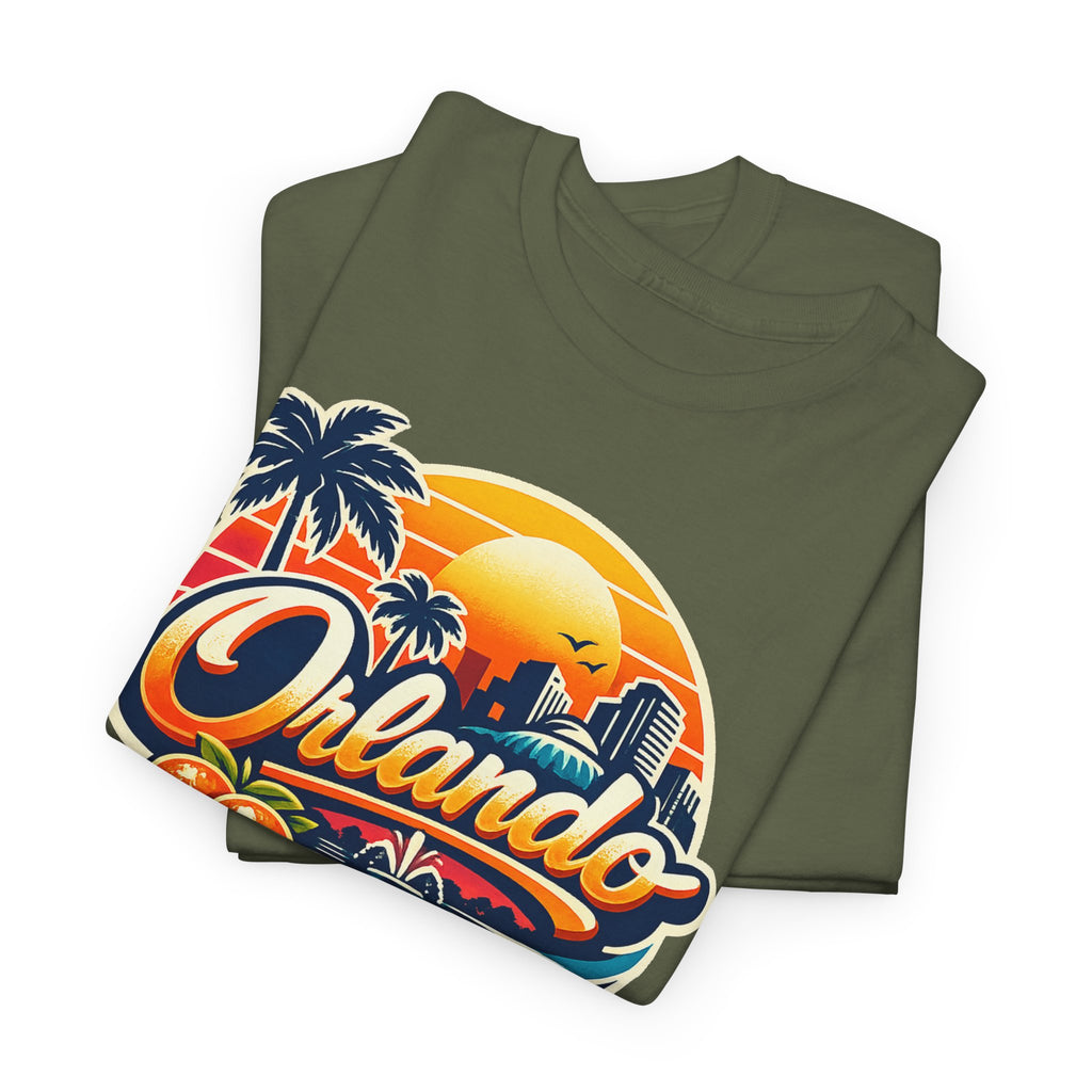 Orlando Retro Sunset T-Shirt — Vintage Florida Vacation Tee