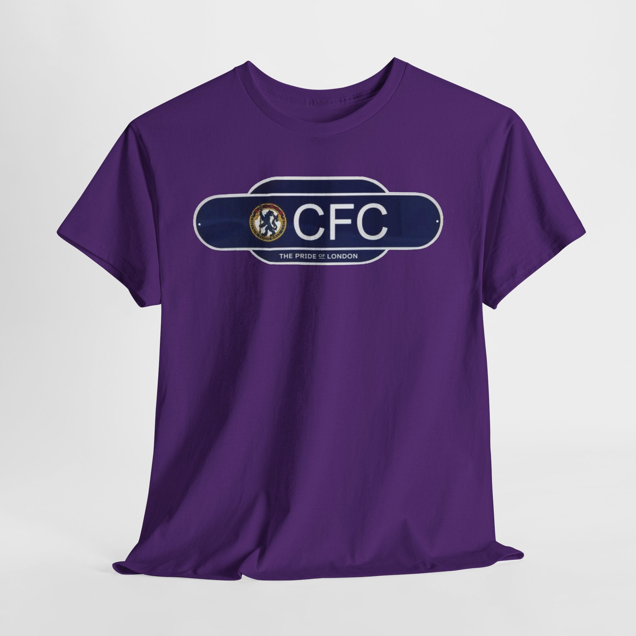Chelsea Railway Sign Crest Logo T‑Shirt — Retro Football Badge Tee