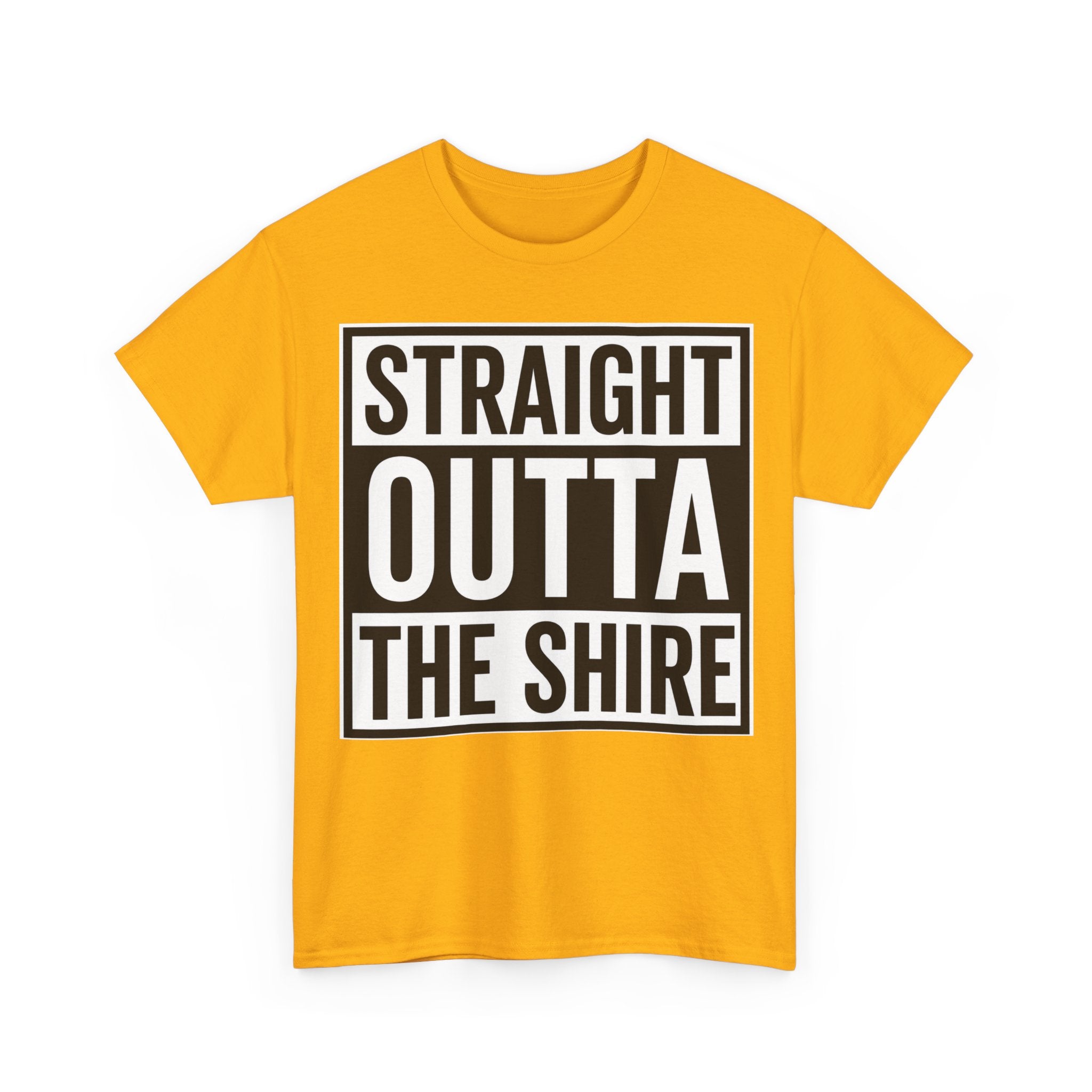 T-Shirt — "Straight Outta The Shire" Funny Hobbit Travel Tee