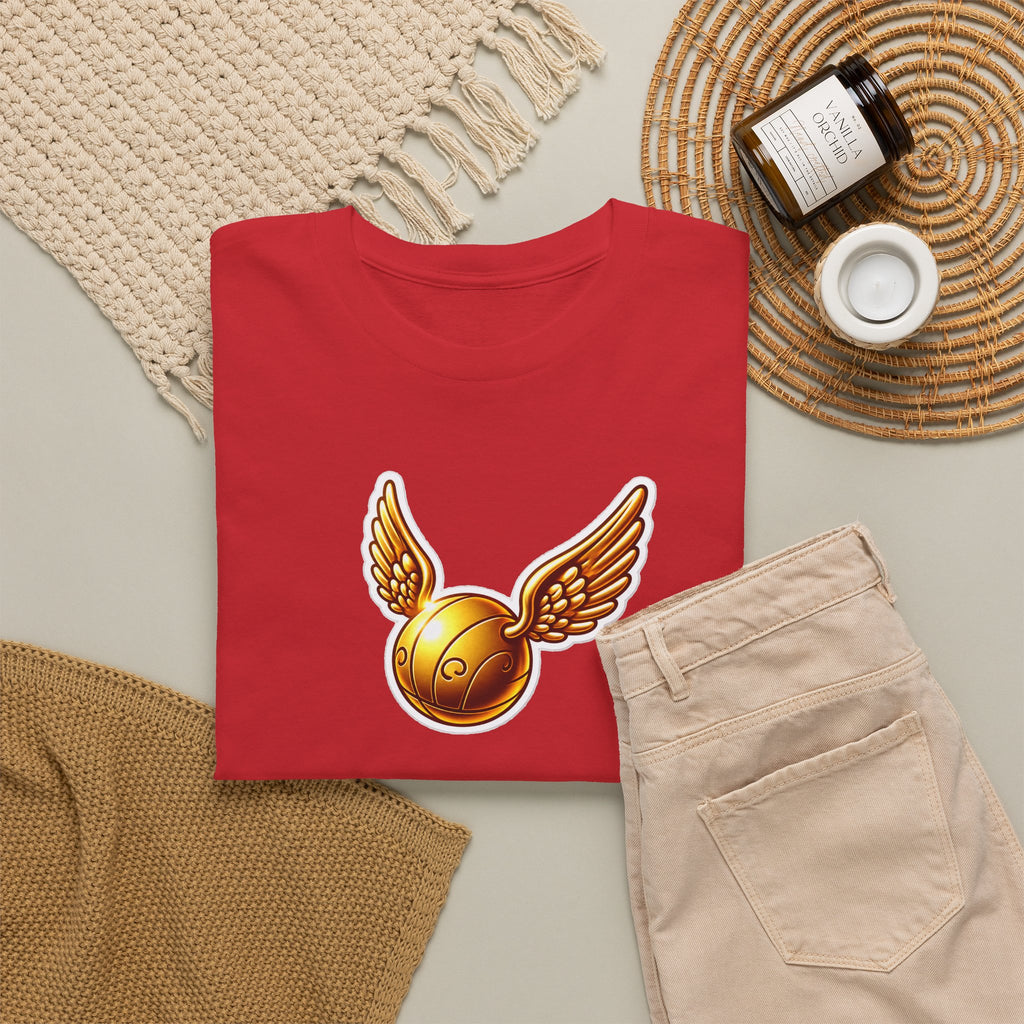 Golden Snitch Cotton T‑Shirt — Quidditch Wizarding Fan Tee