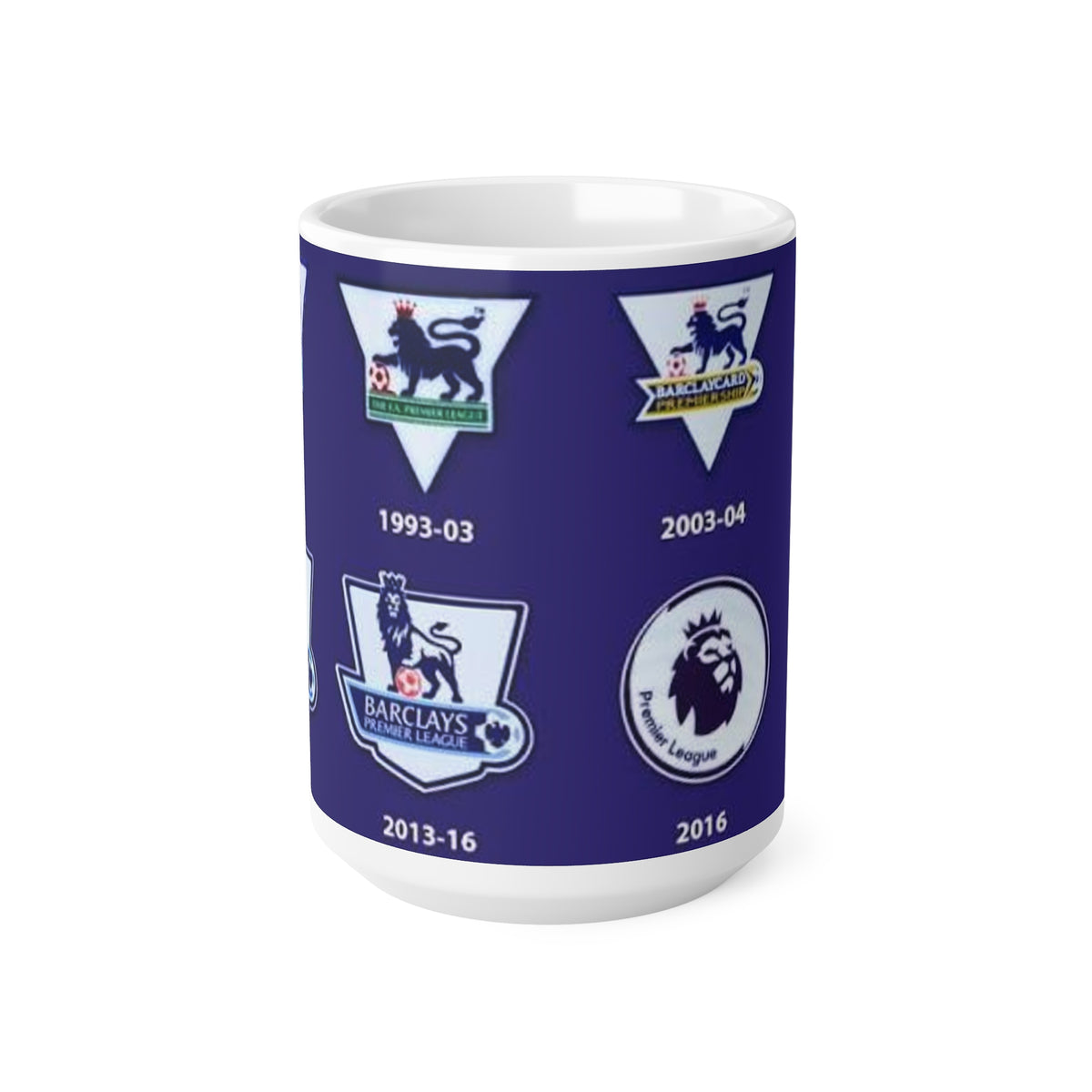 Premier League Sleeve Badges History Ceramic Coffee Cups, 11oz, 15oz