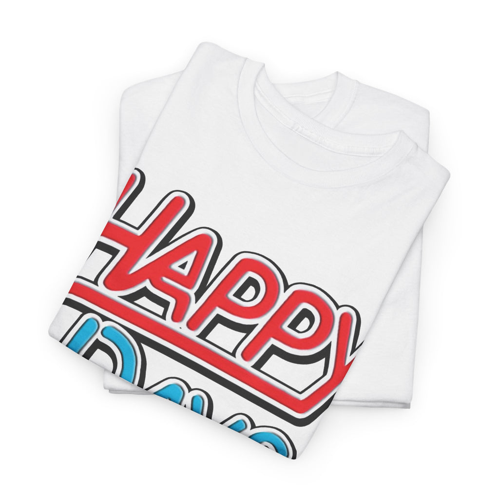 Happy Days T-Shirt — Retro Red & Blue Inspired Graphic Cotton T-shirt