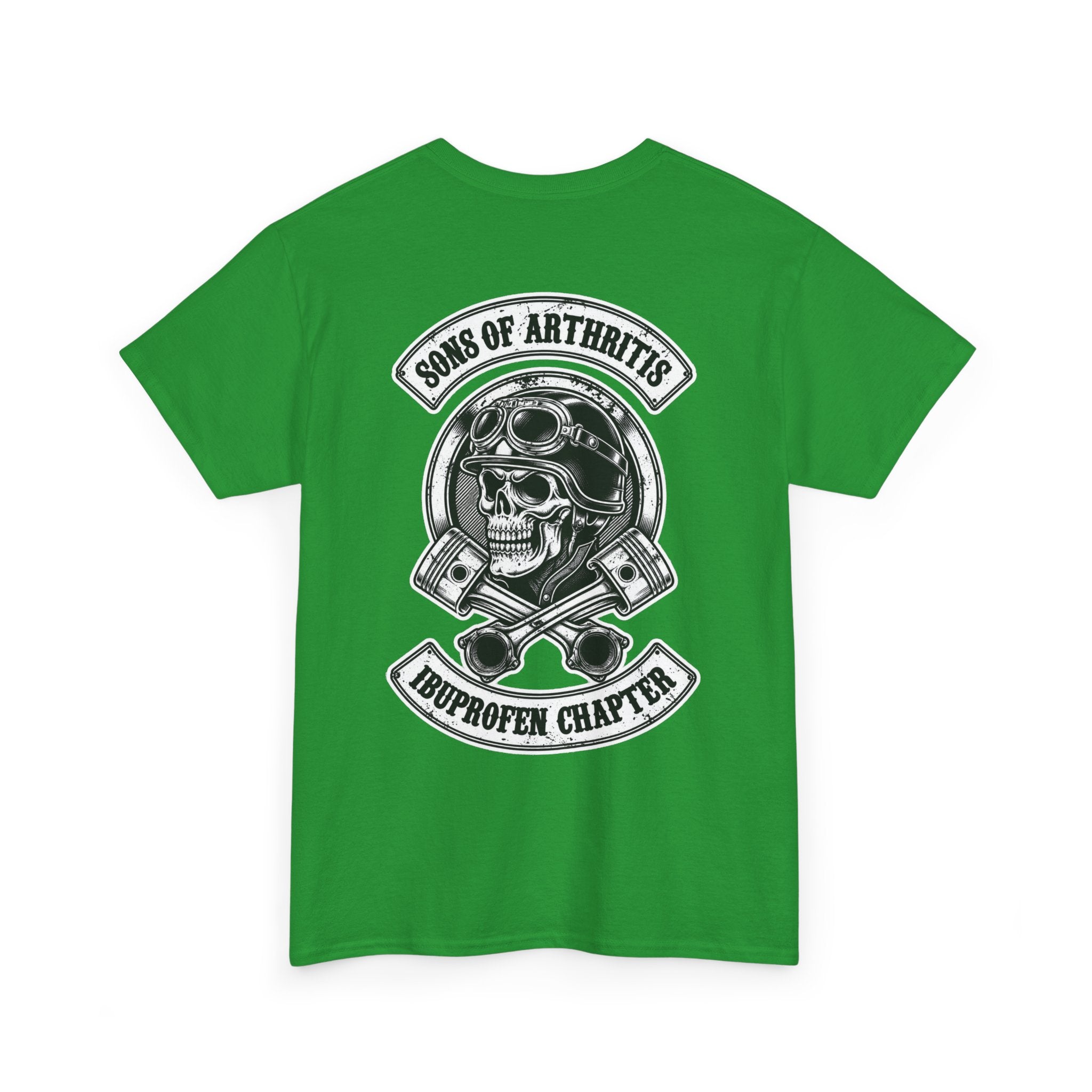 Sons of Arthritis Tee — Humorous Biker Skull "Ibuprofen Chapter" T-Shirt