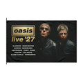 Oasis Live '27 Inspired Double-Sided Band Flag