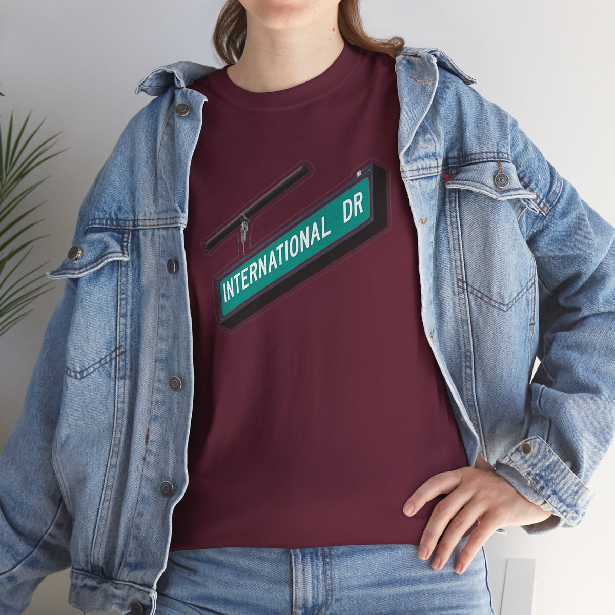 International Dr Street Sign Cotton T-Shirt
