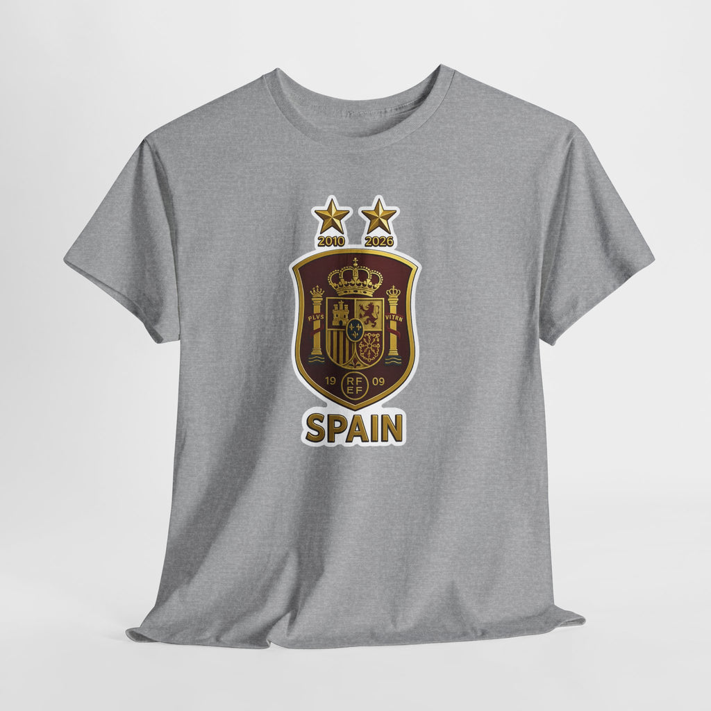 Spain Crest T-Shirt — Vintage Spanish Soccer Shield Tee