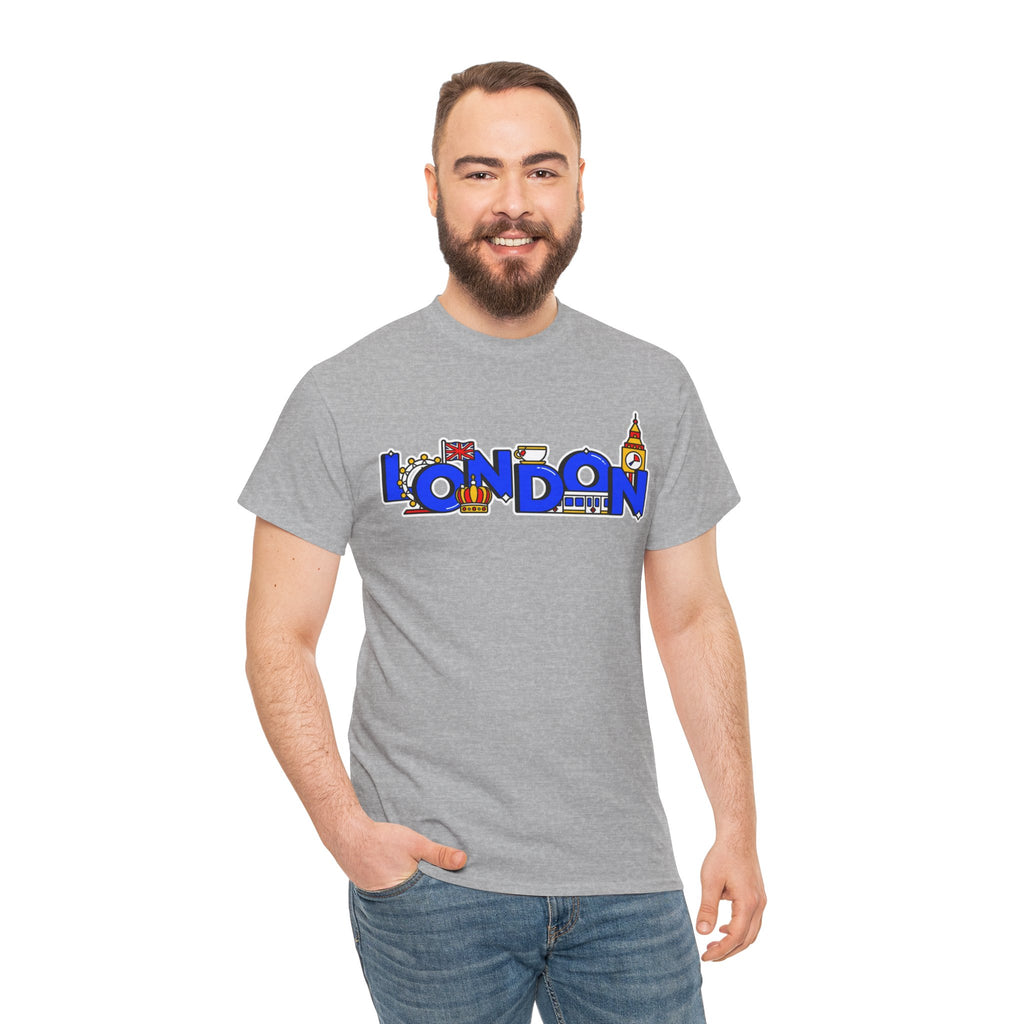 London Cityscape Tee — Illustrated London Landmarks Shirt