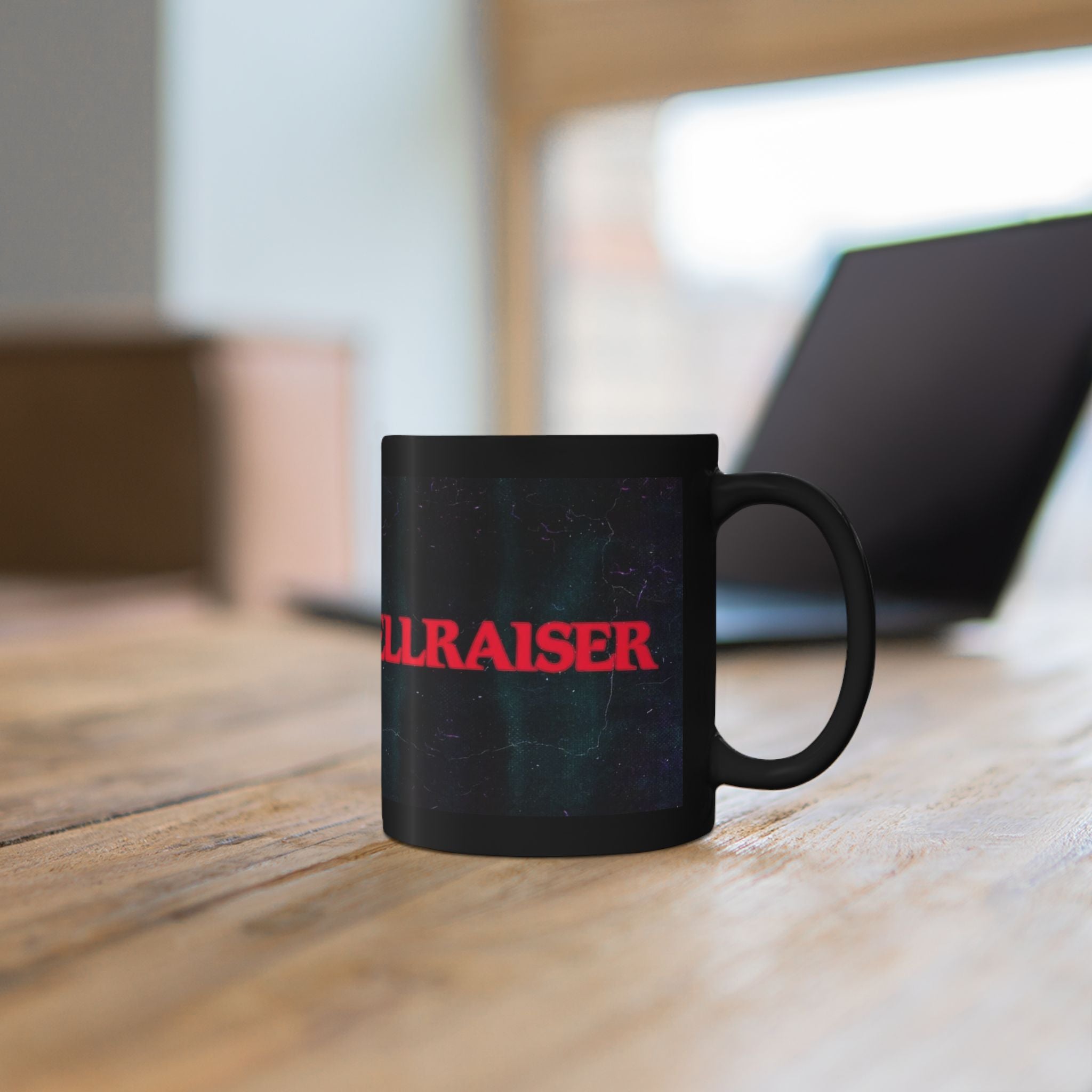 Hellraiser Movie Logo Black Coffee Mug — Horror Fan 11oz/15oz