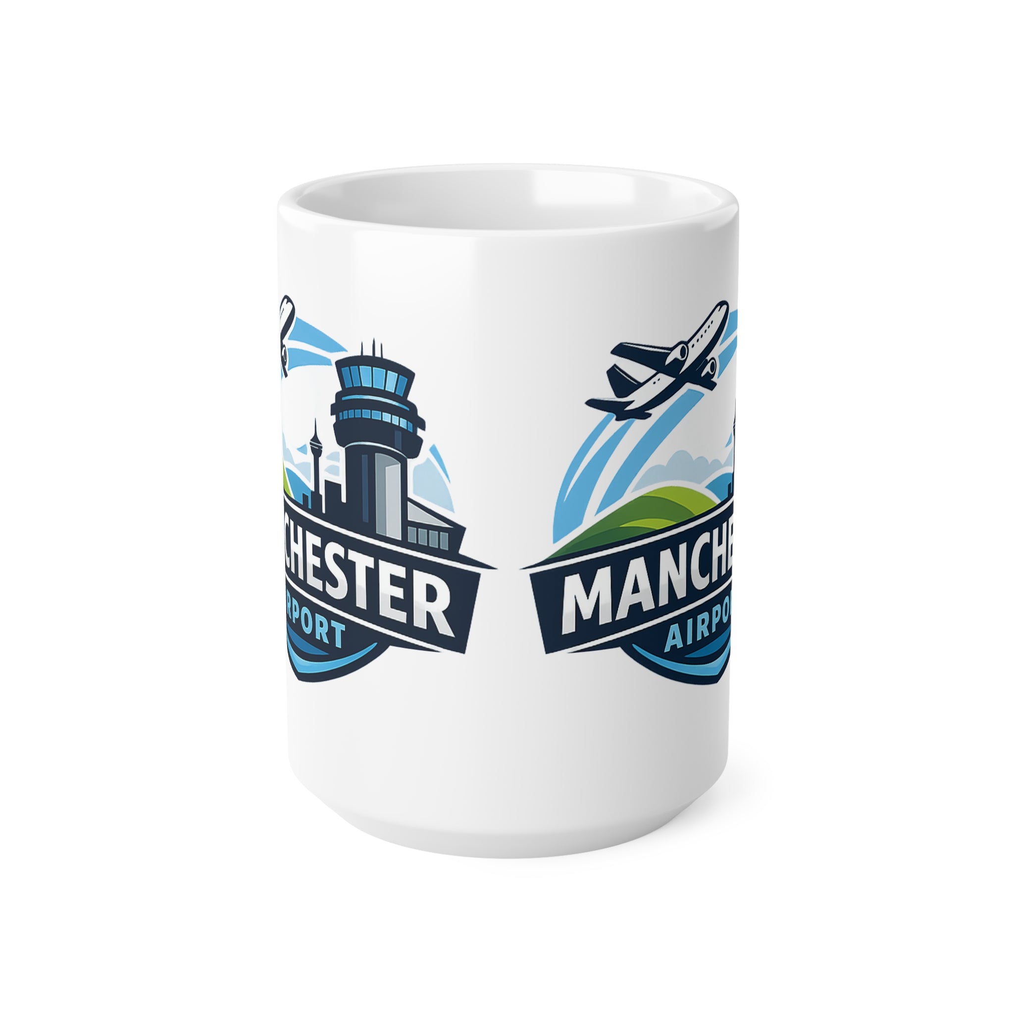 Manchester Airport Ceramic Coffee Mug — 11oz & 15oz Traveller Souvenir