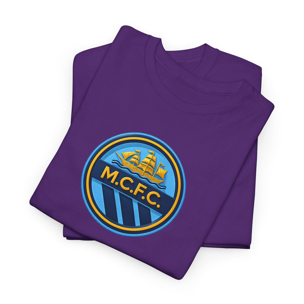 Manchester City Inspired MCFC Unisex Heavy Cotton Tee