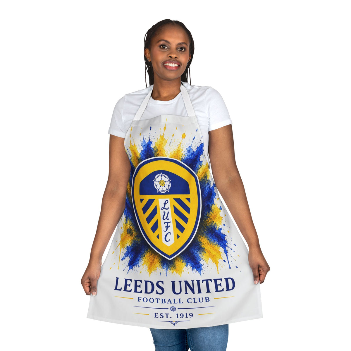Leeds United Apron — LUFC Crest Splash Design