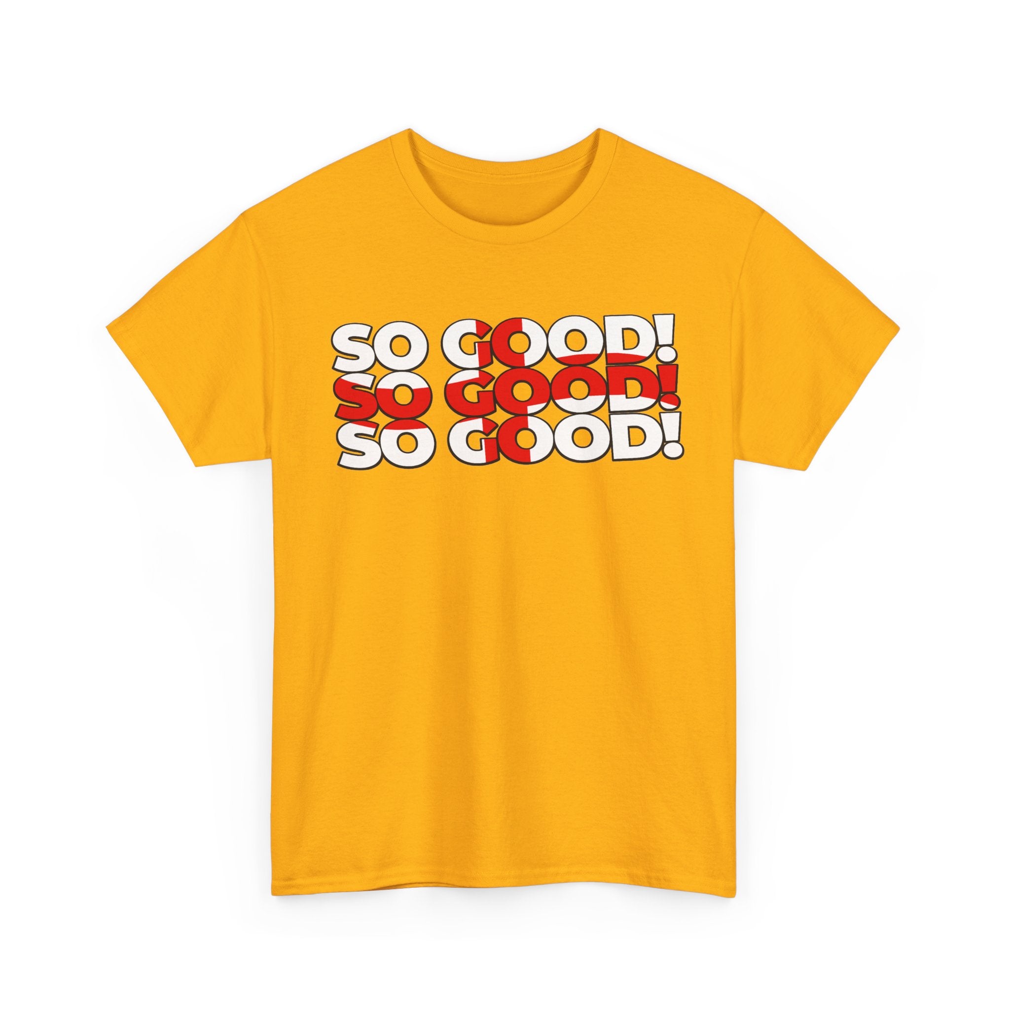 So Good! Retro Text Tee — Graphic White T-Shirt