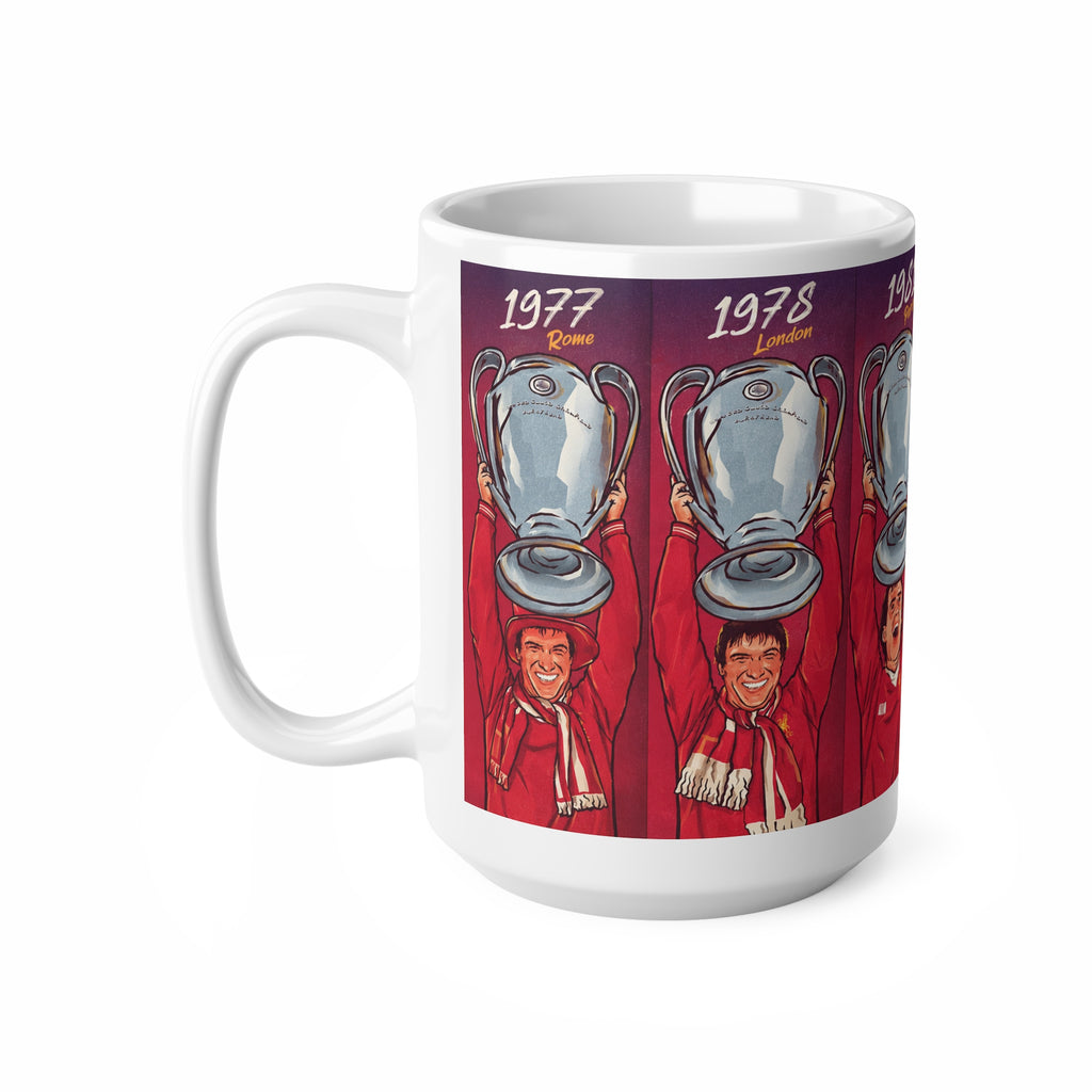 Liverpool Champions Cups Mug — Retro 1977–2019 European Cup Winners Ceramic Coffee Cup (11oz & 15oz)