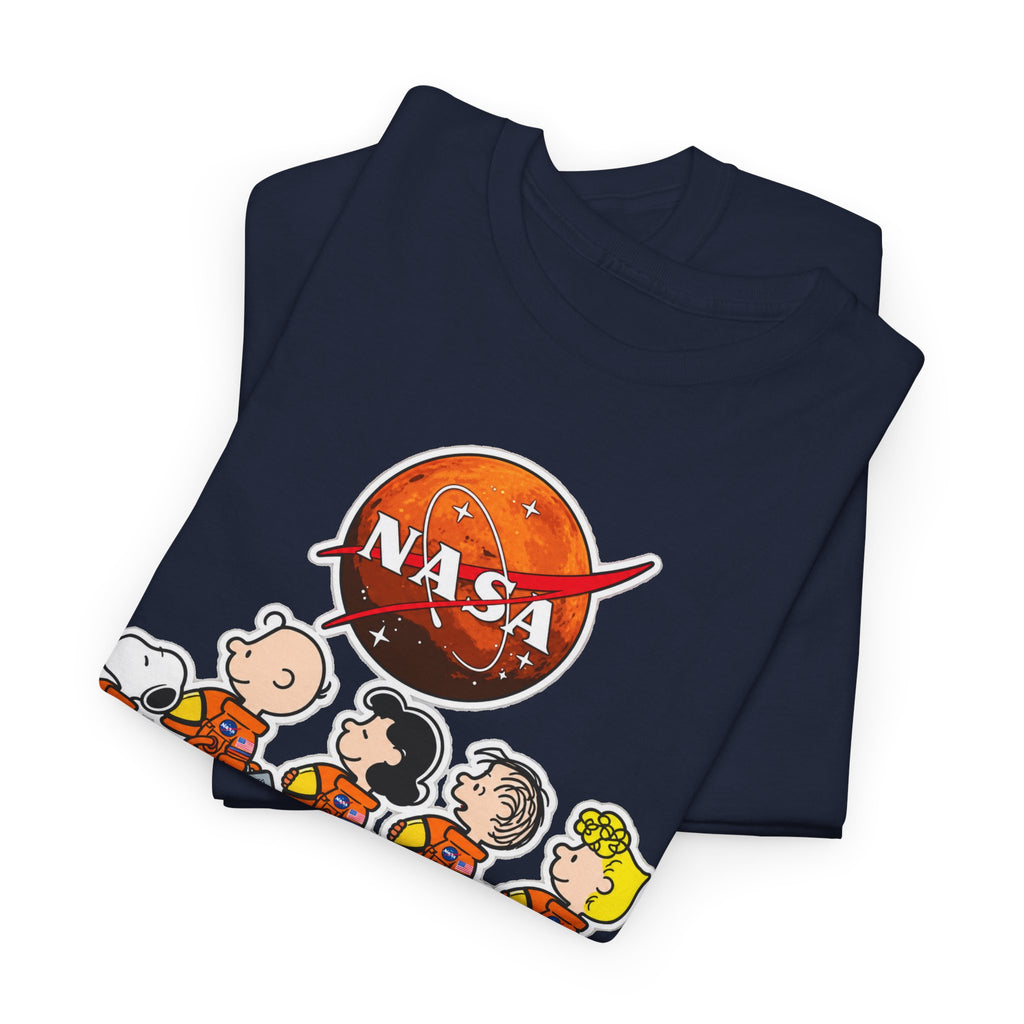 NASA Peanuts Cartoon T‑Shirt — Retro Space Snoopy & Crew Graphic Tee