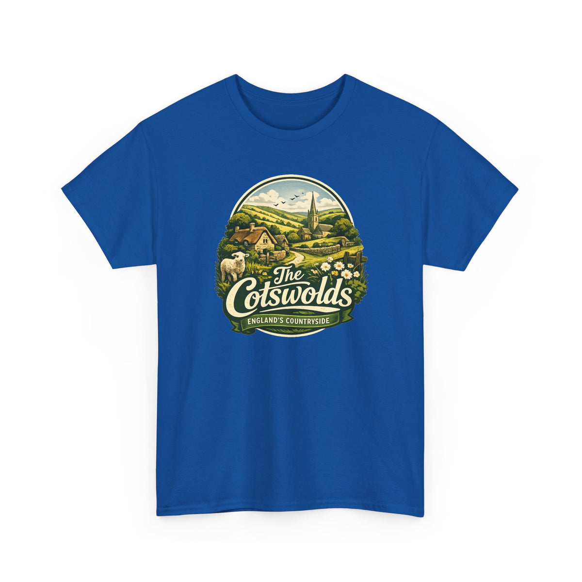 Cotswolds Vintage Landscape T‑Shirt — The Cotswolds Countryside Tee