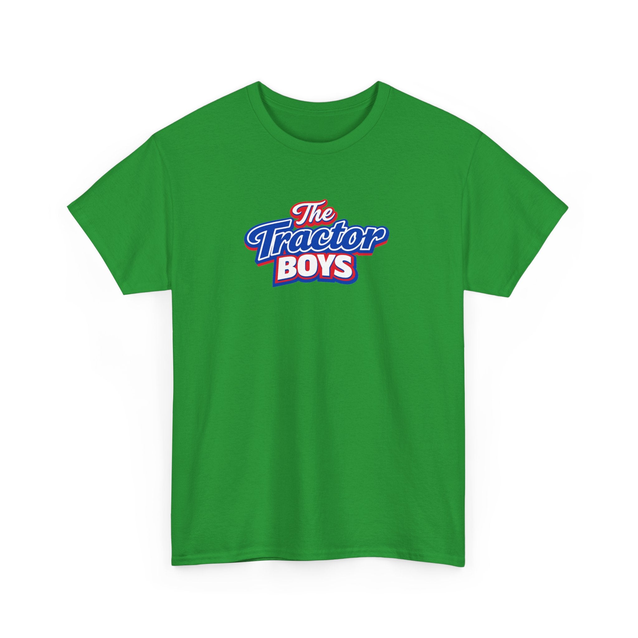 The Tractor Boys T-Shirt — Retro Blue & Red Logo Tee