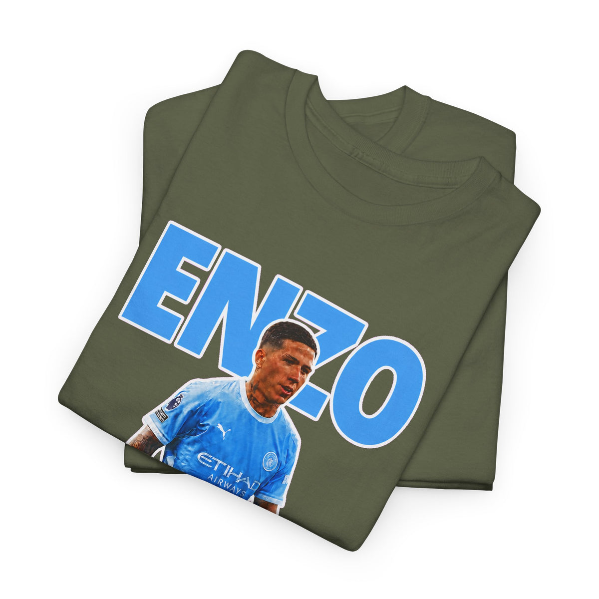 Enzo Fernandez Manchester City Inspired Cotton T-Shirt