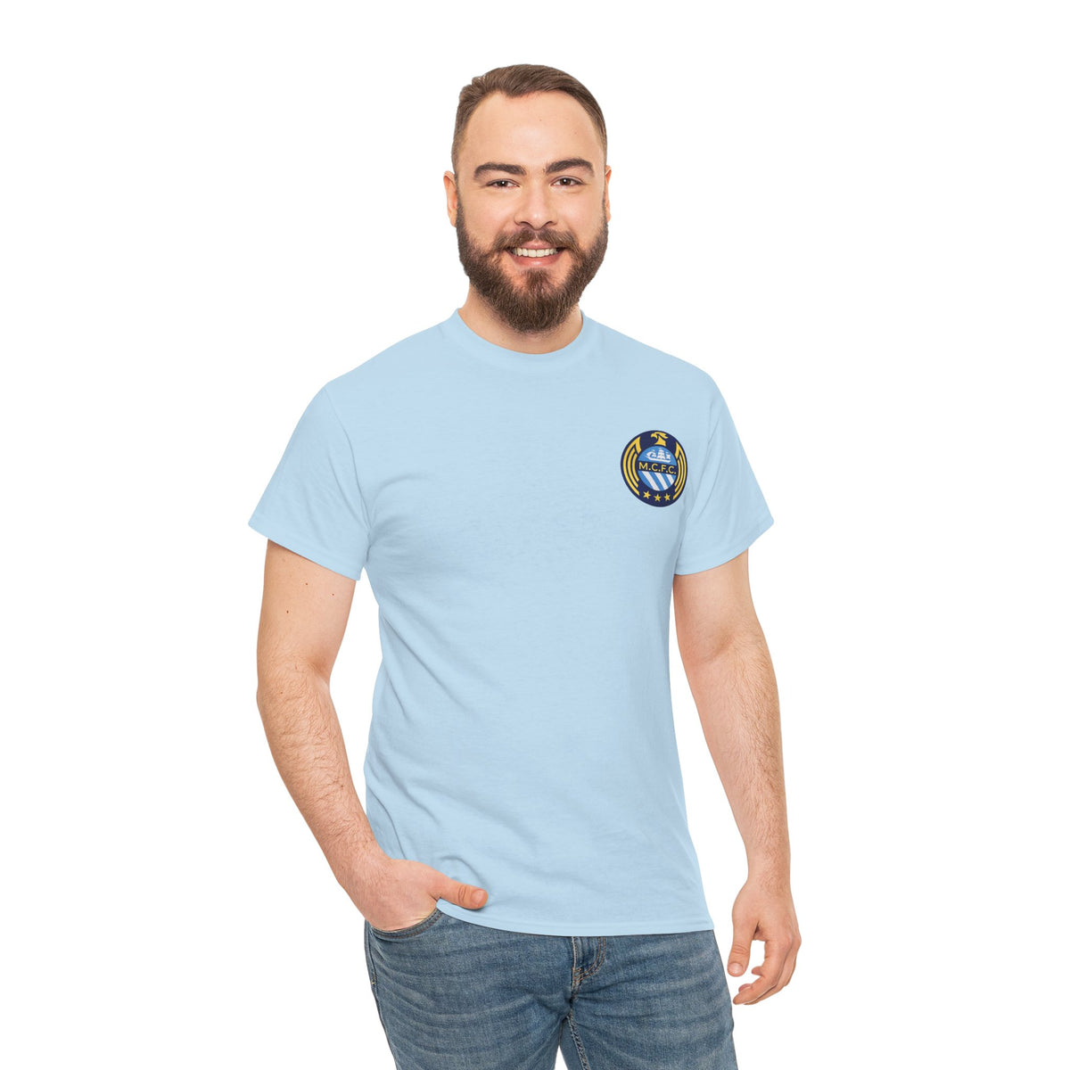 MCFC Unofficial Crest / Badge Tee — Nautical Compass Emblem Shirt