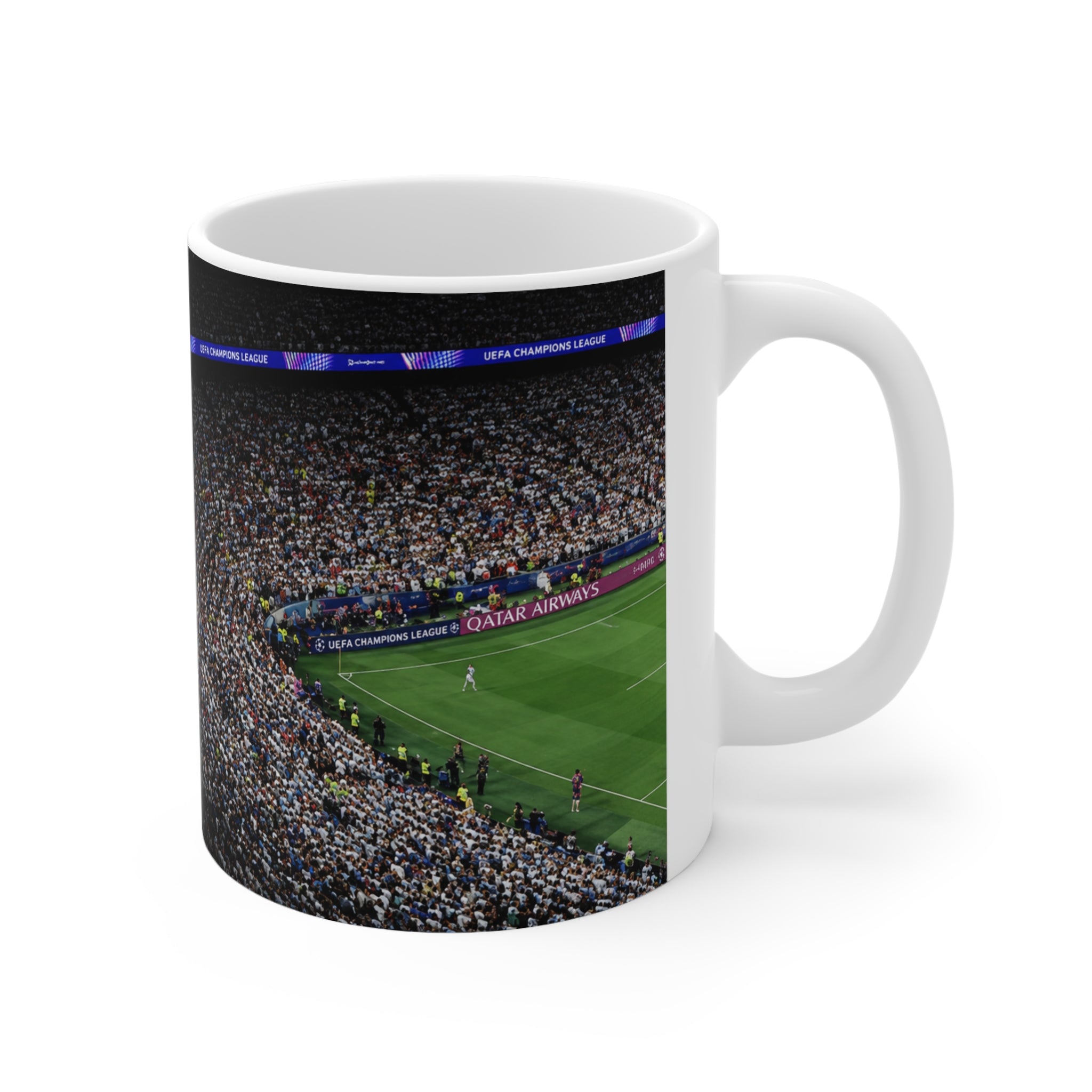 Missi at a Corner Stadium Crowd Panorama World Cup 2026 Ceramic Coffee Mug — 11oz & 15oz
