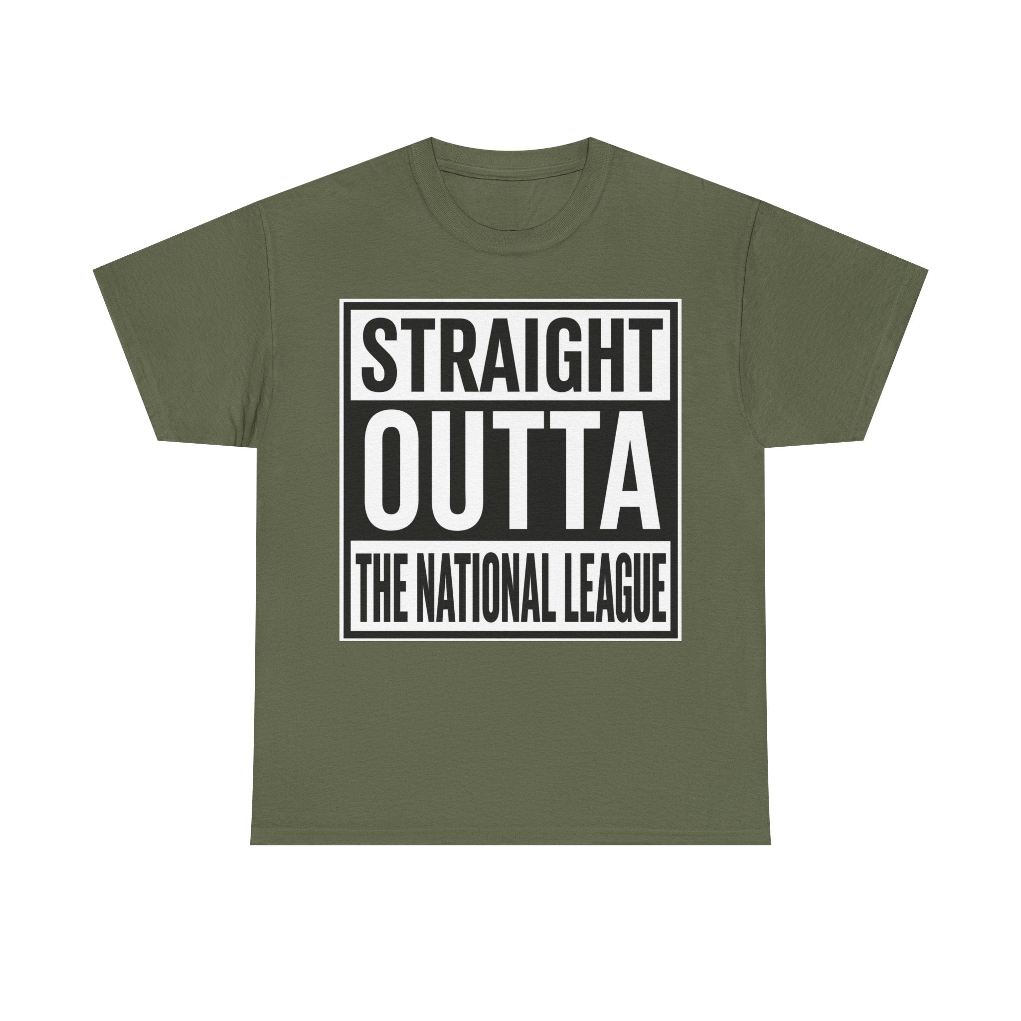 Straight Outta The National League T-Shirt – Football Fan Graphic Tee