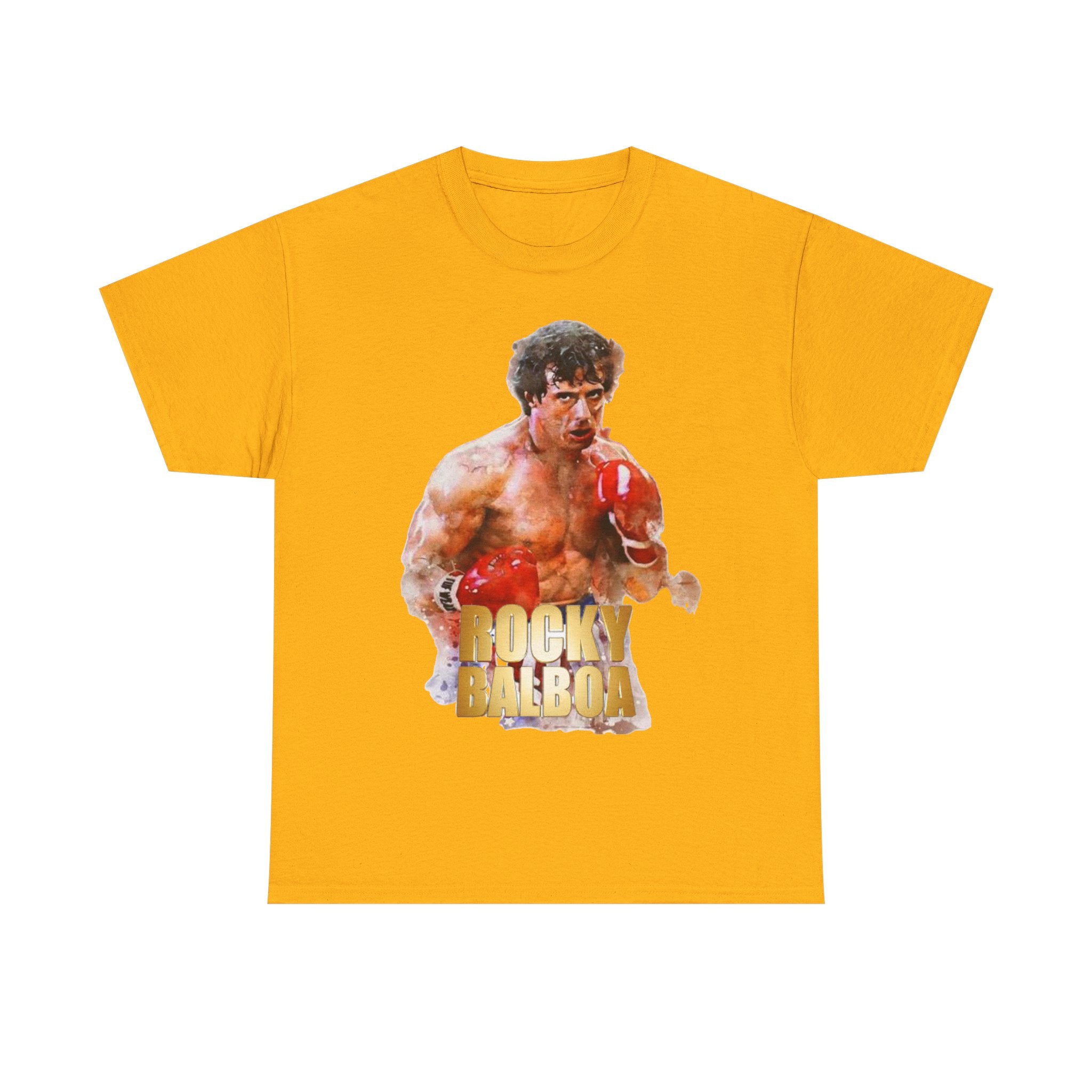 Boxing Rocky Balboa Graphic Tee – Retro Fighter Movie Shirt