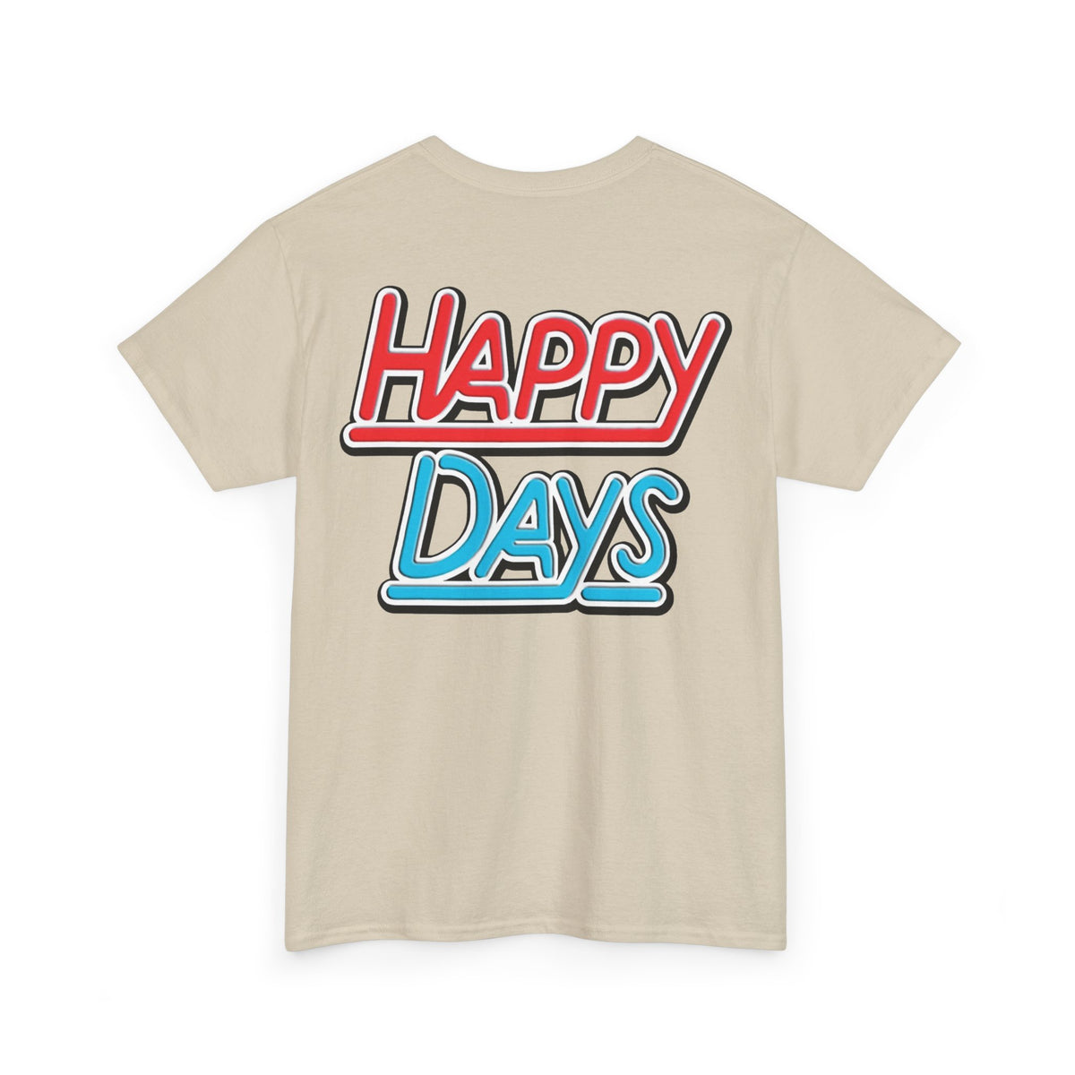 Happy Days Cast Caricature Tee — Retro 70s Sitcom Graphic T-Shirt