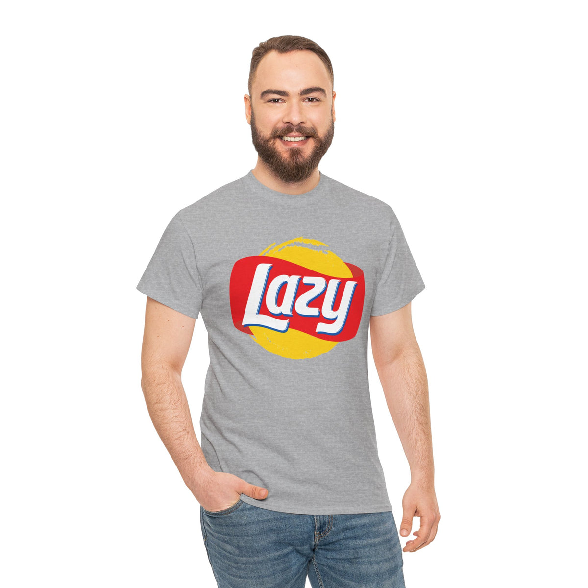 Lazy Logo T‑Shirt — Retro Snack-Inspired Graphic Tee