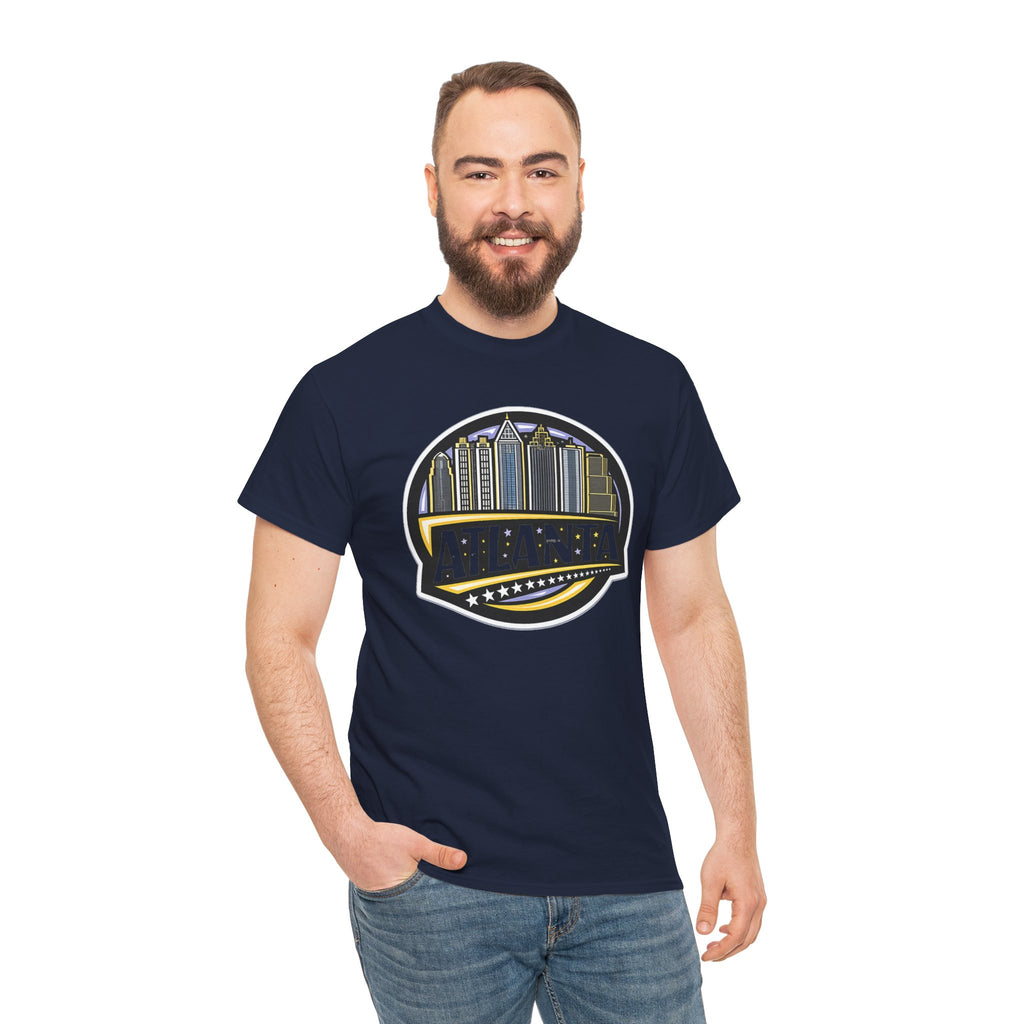 Atlanta Skyline Tee — Vintage City Badge Graphic T-Shirt